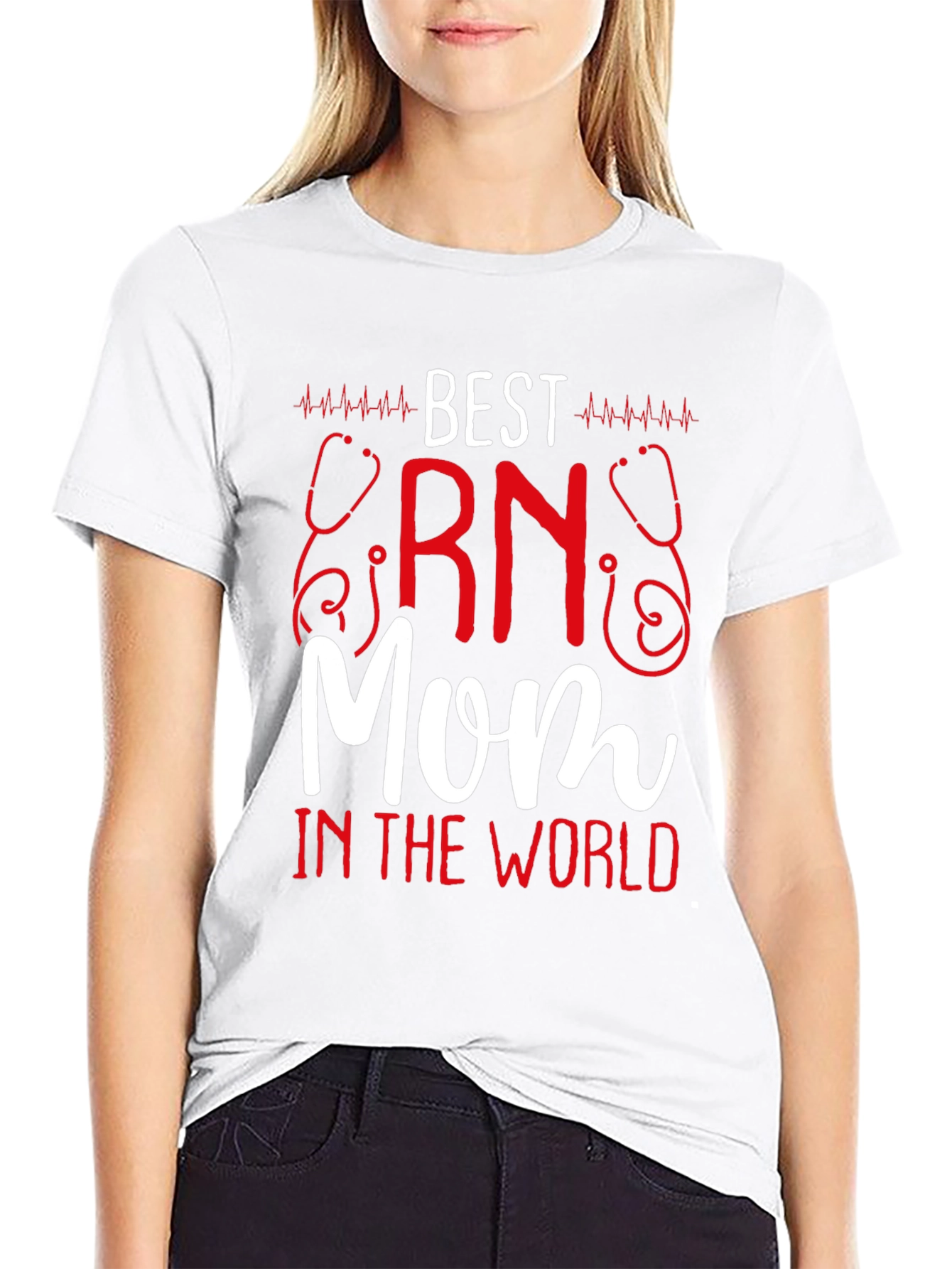Best RN Mom T-Shirt - Nurse Appreciation