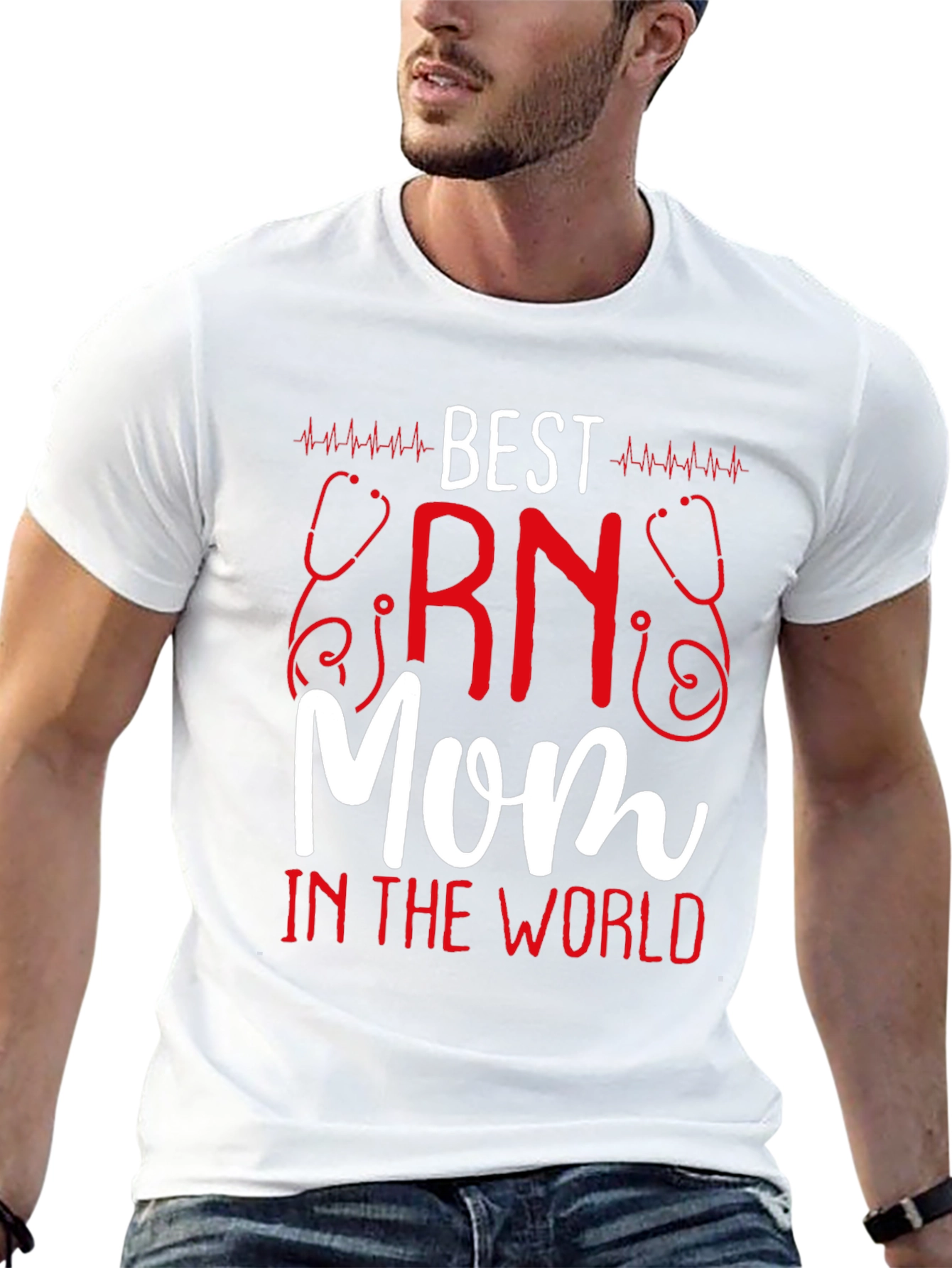 Best RN Mom T-Shirt - Nurse Appreciation