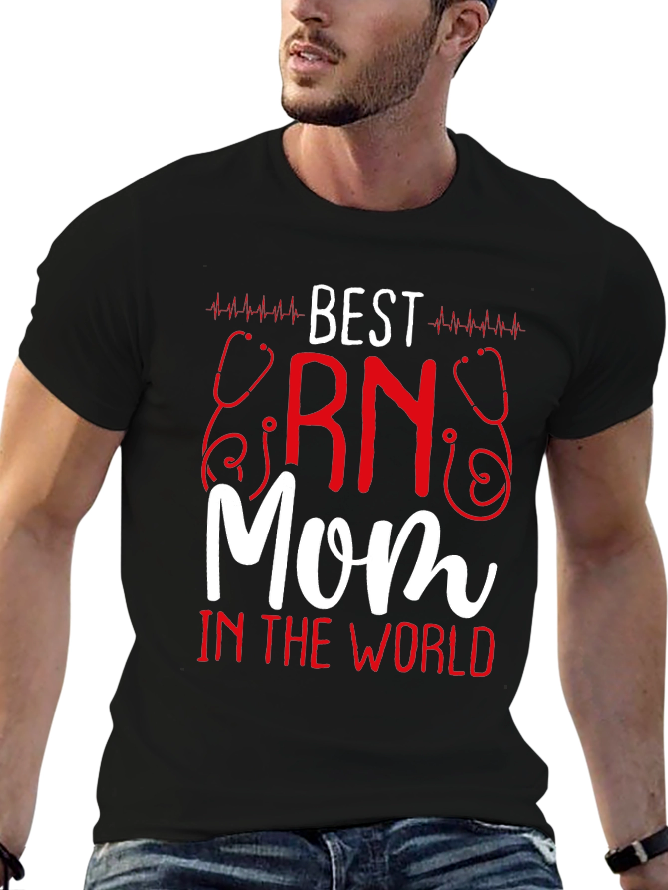 Best RN Mom T-Shirt - Nurse Appreciation