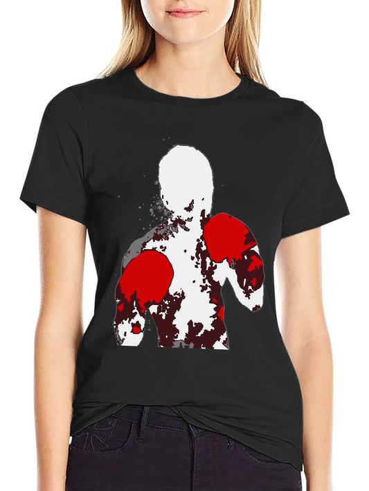 Abstract Boxer Graphic T-Shirt