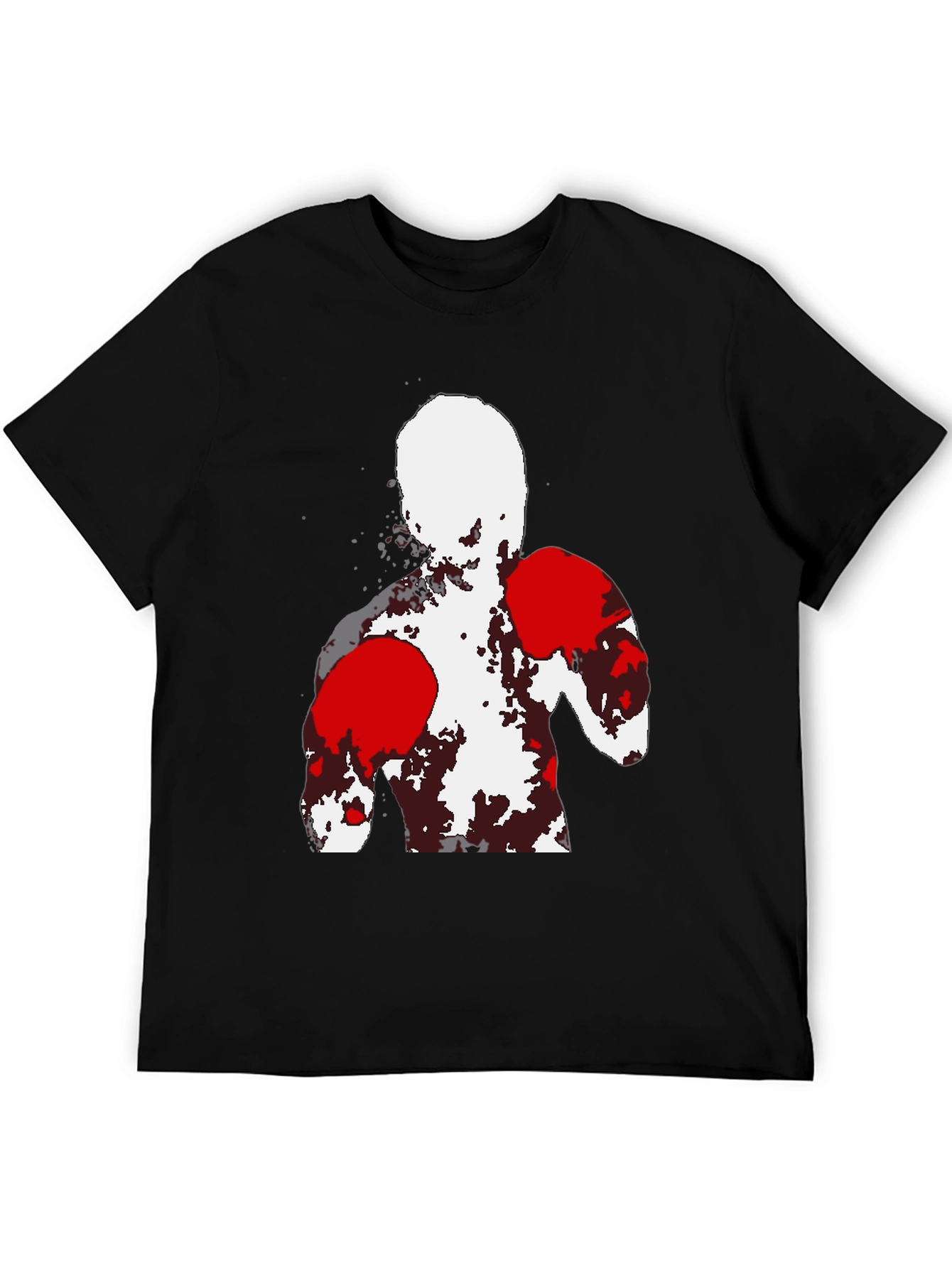 Abstract Boxer Graphic T-Shirt