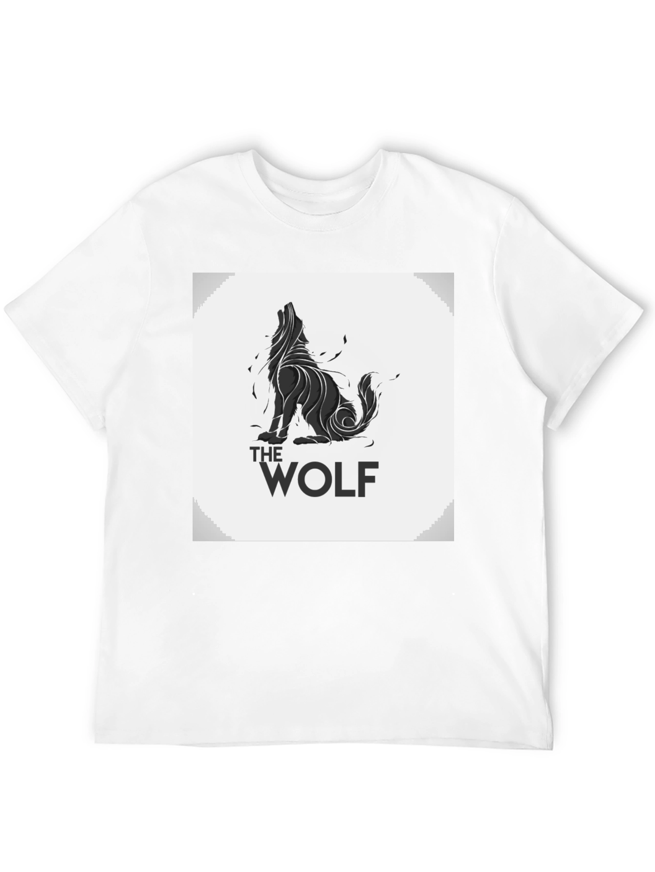The Wolf Graphic Print T-Shirt - Black