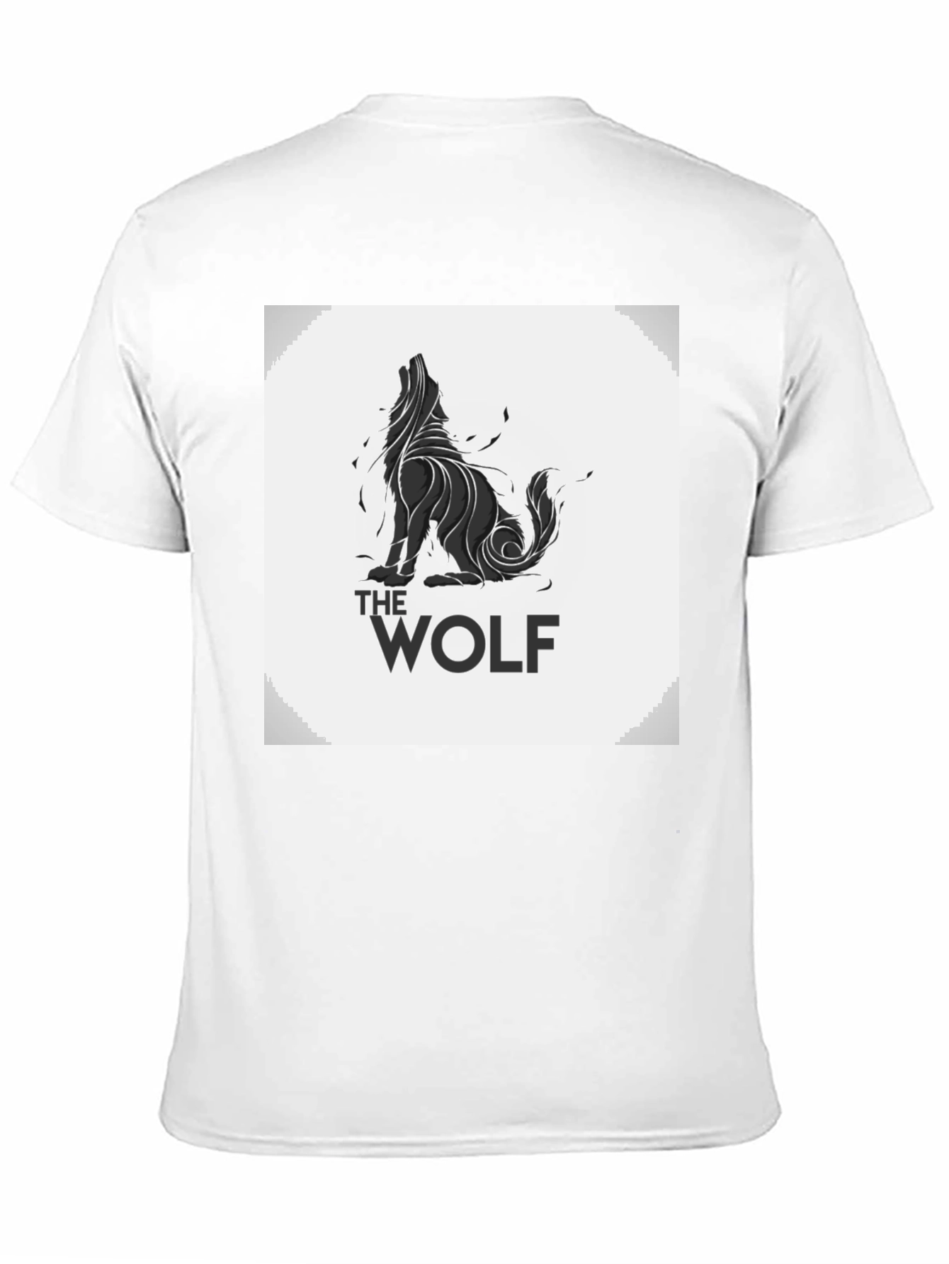 The Wolf Graphic Print T-Shirt - Black