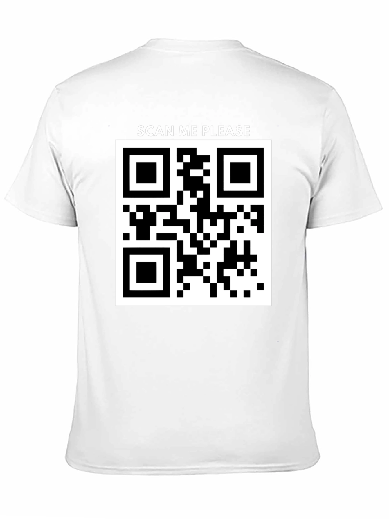 Scan Me Please QR Code T-Shirt