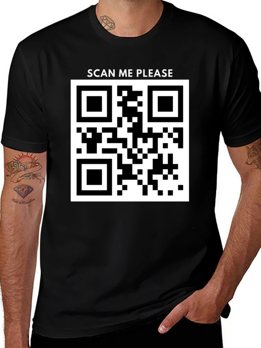 Scan Me Please QR Code T-Shirt