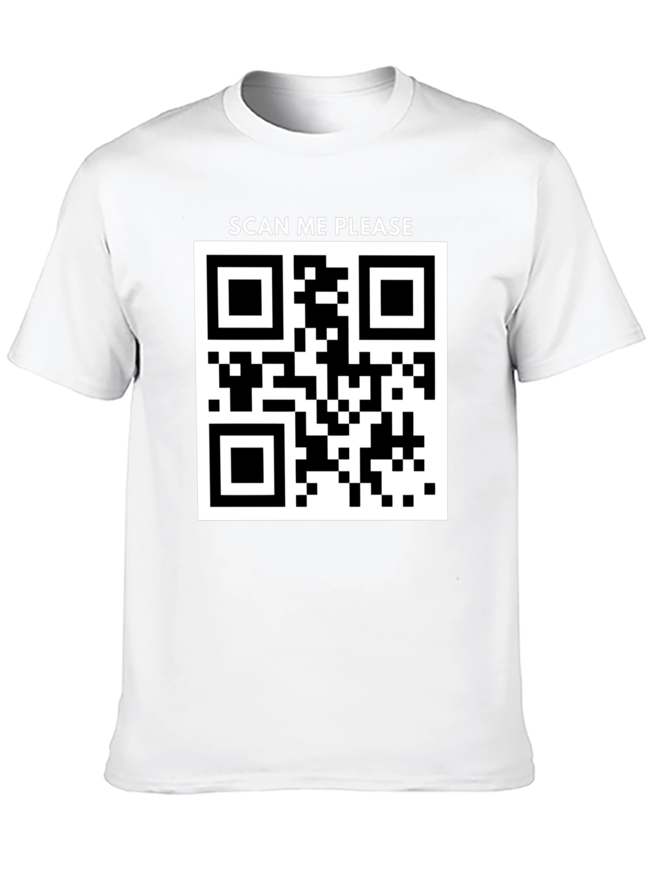 Scan Me Please QR Code T-Shirt