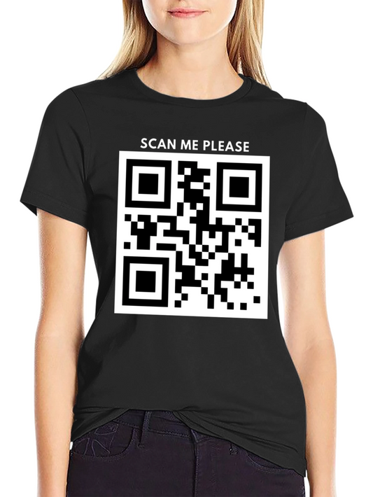 Scan Me Please QR Code T-Shirt