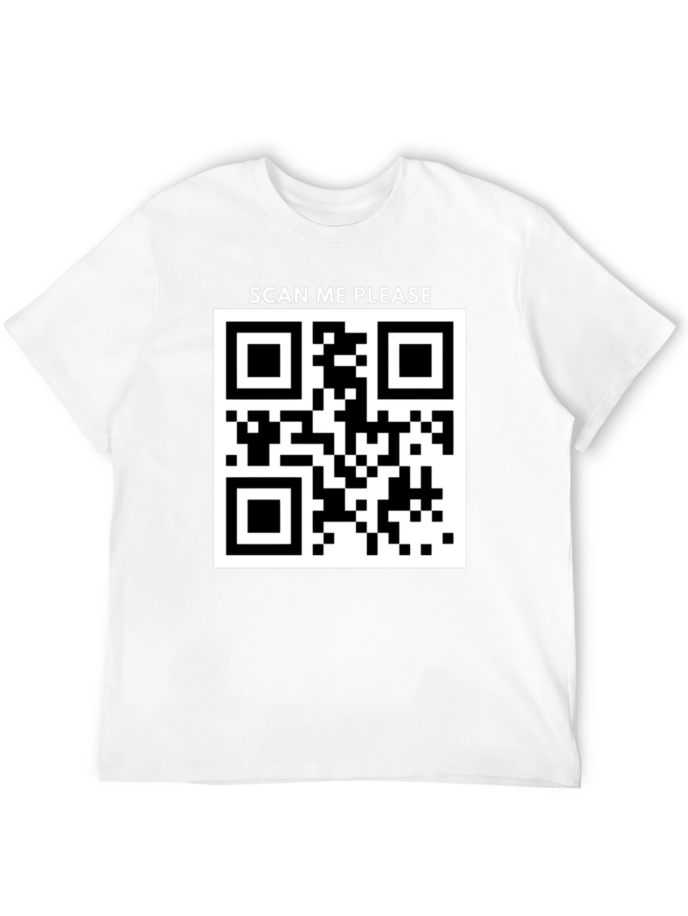 Scan Me Please QR Code T-Shirt