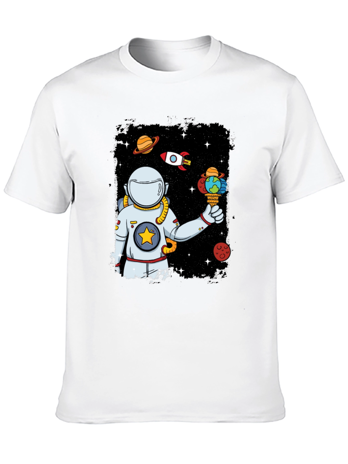 Space Ice Cream T-Shirt - Astronaut Universe Tee
