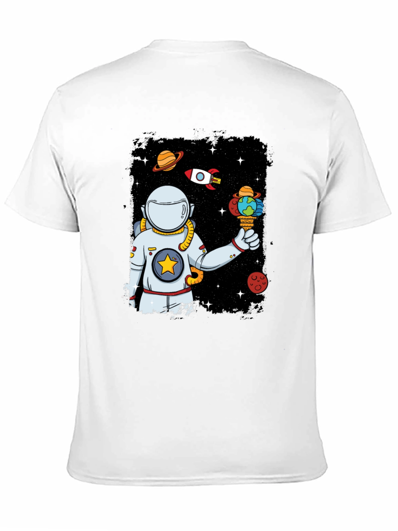 Space Ice Cream T-Shirt - Astronaut Universe Tee