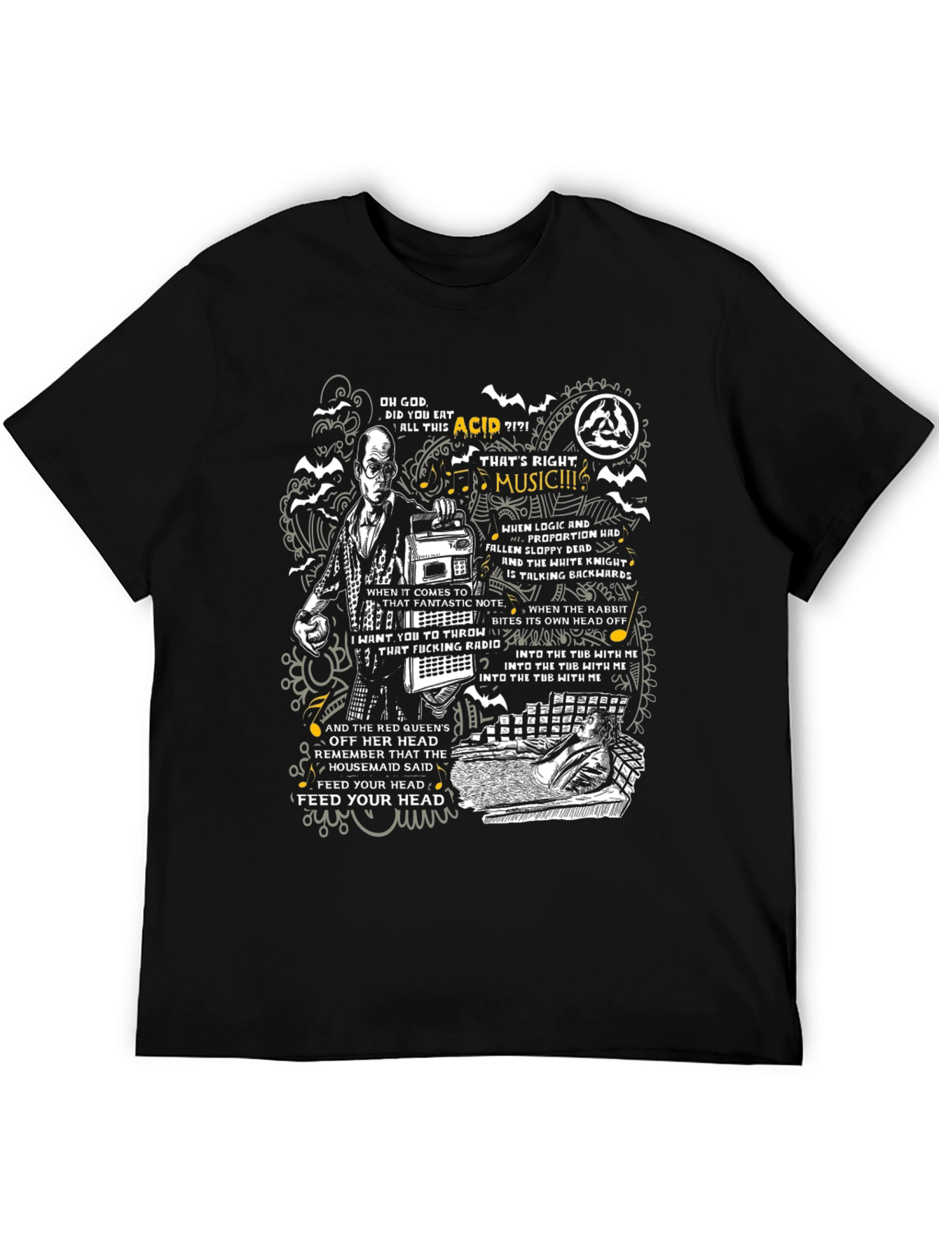 Acid Music T-Shirt - Feed Your Head Graphic Tee