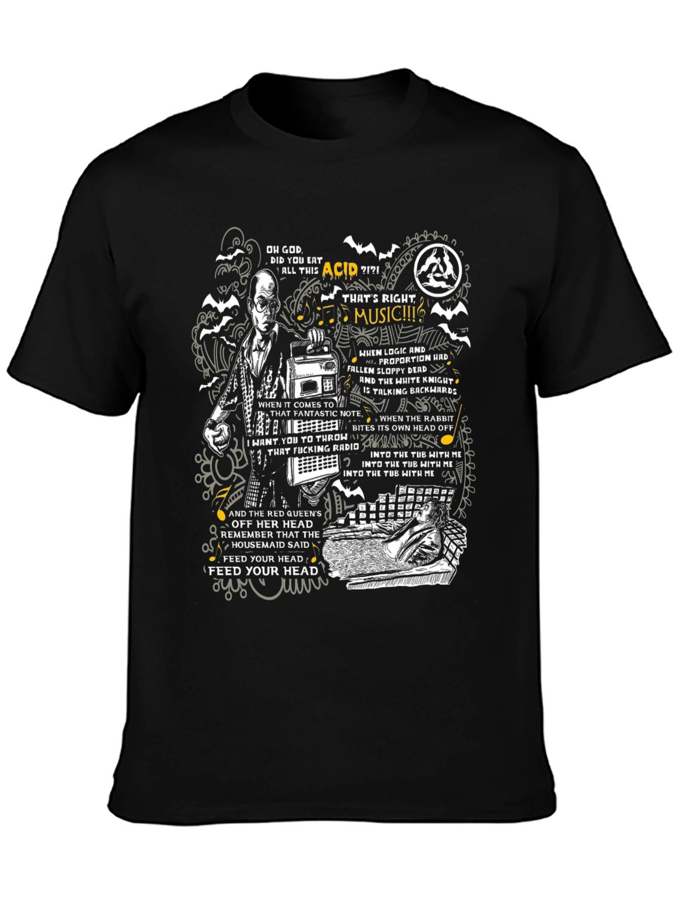 Acid Music T-Shirt - Feed Your Head Graphic Tee