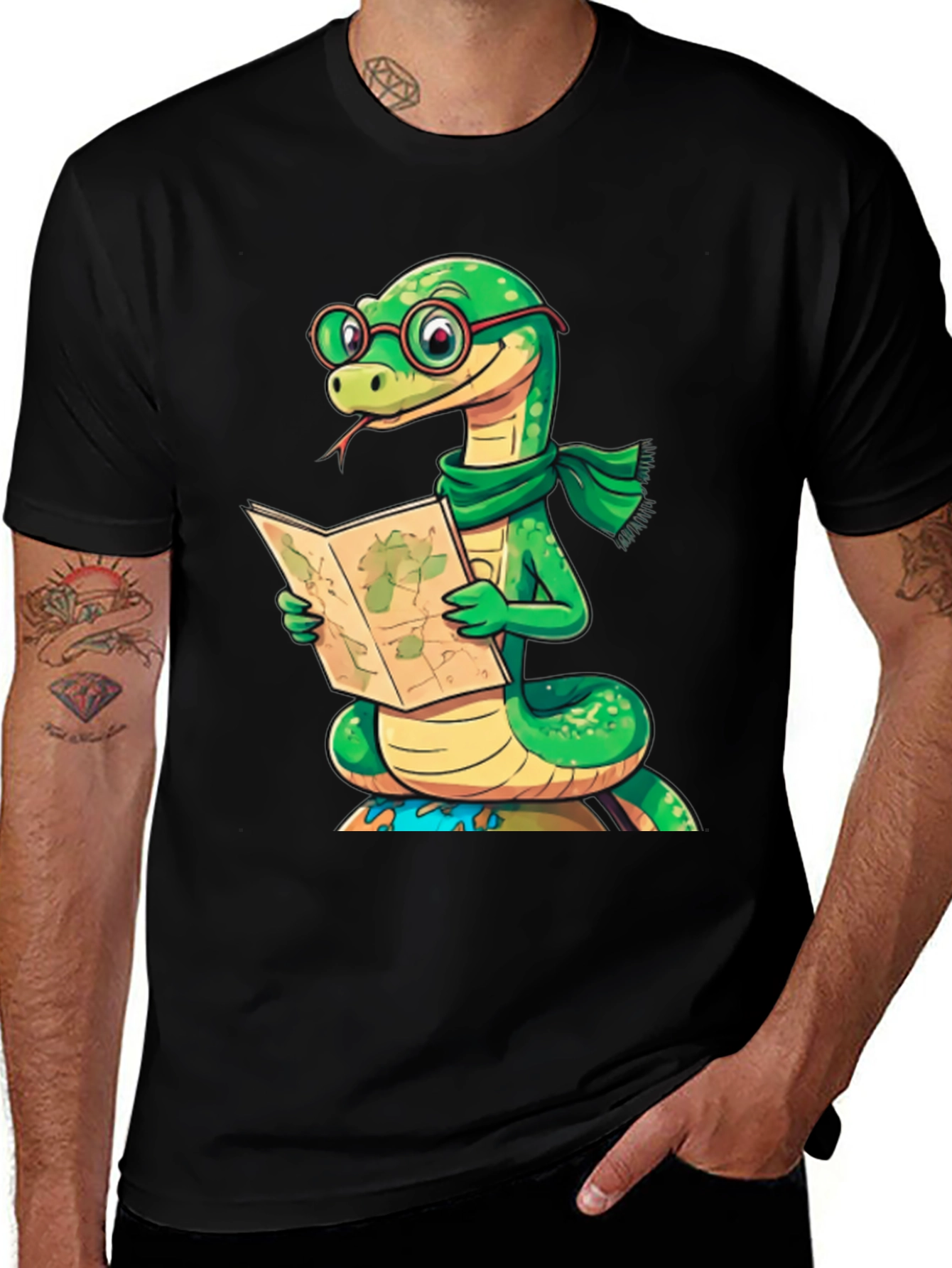Snappy Snake Reader Graphic Tee