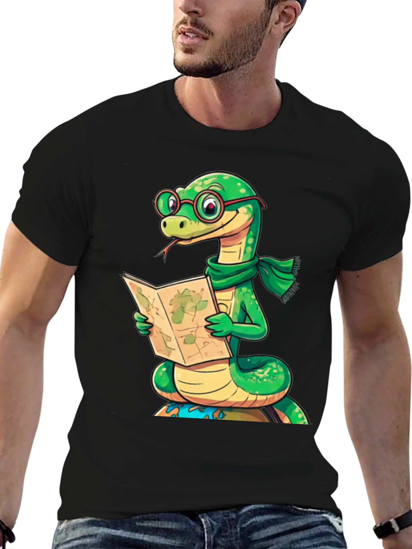 Snappy Snake Reader Graphic Tee
