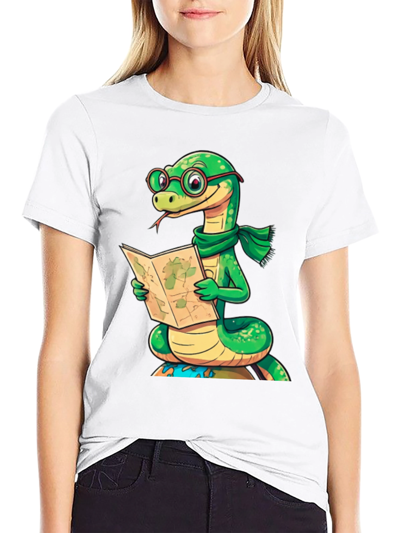 Snappy Snake Reader Graphic Tee
