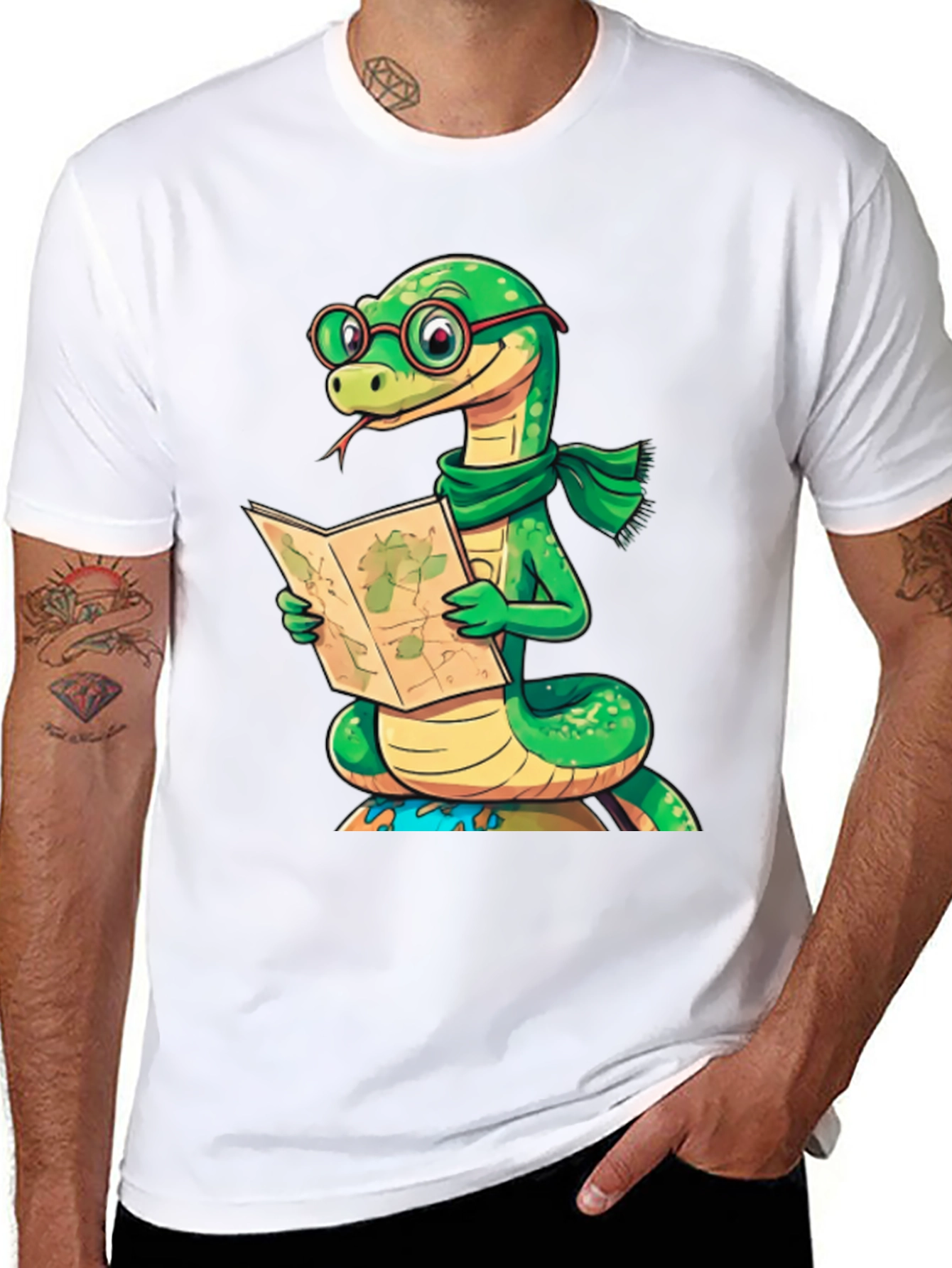Snappy Snake Reader Graphic Tee