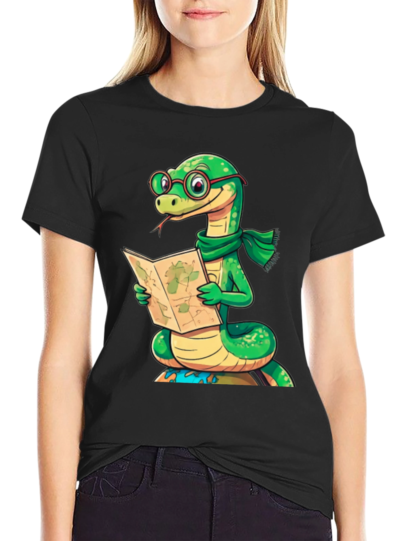 Snappy Snake Reader Graphic Tee