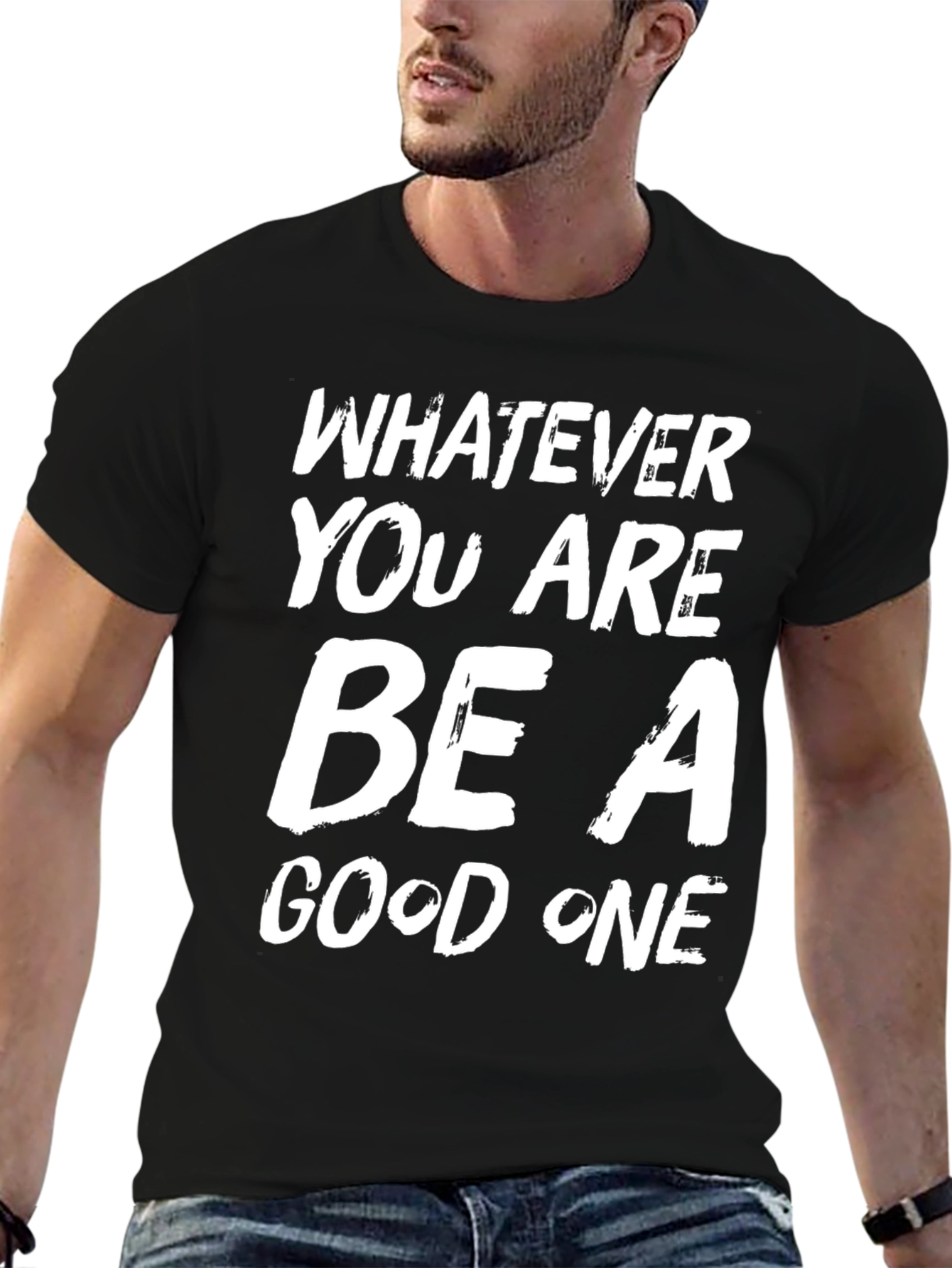 Be A Good One Black Graphic Tee