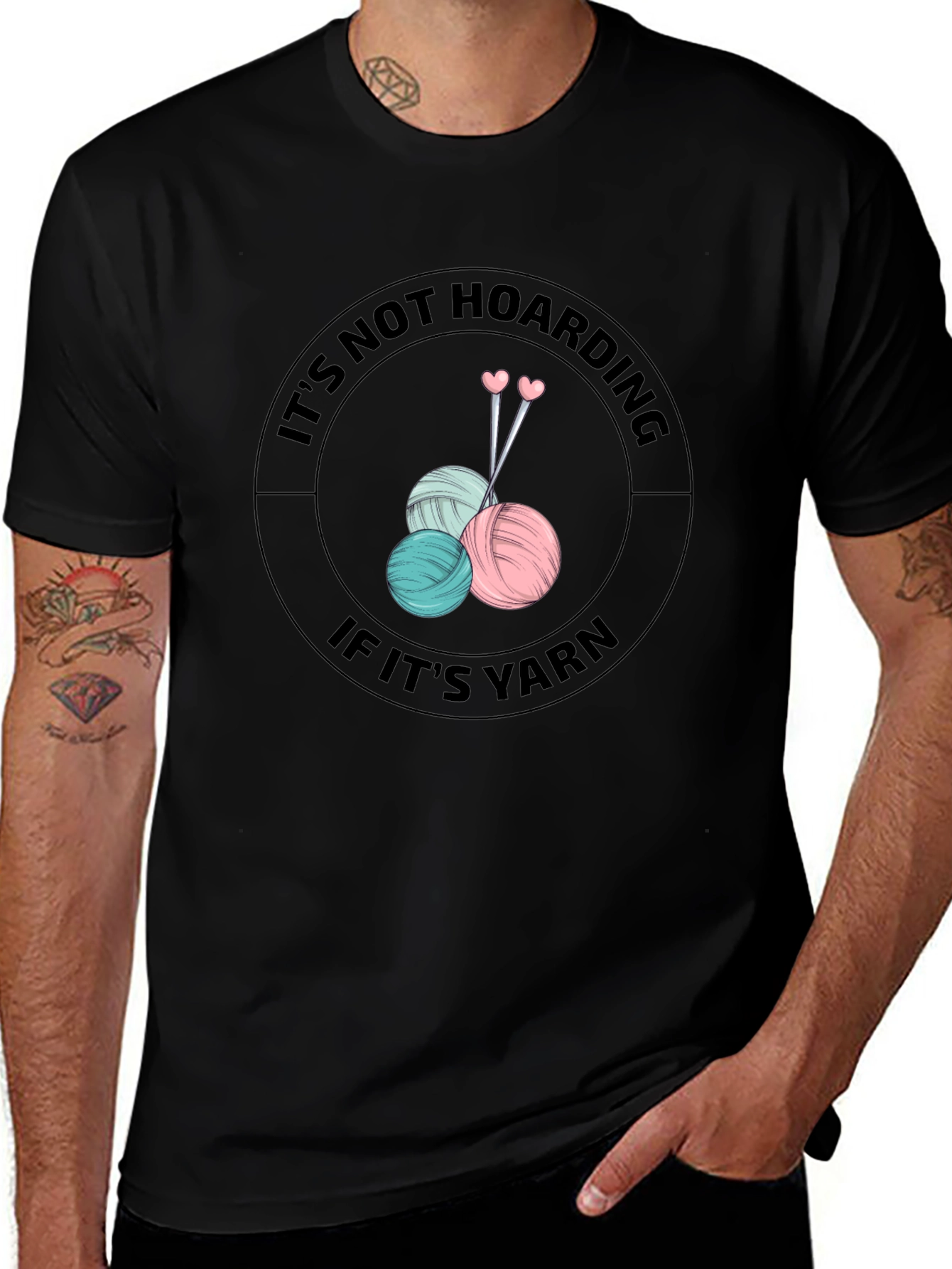 Its Not Hoarding If Its Yarn Knitters T-Shirt