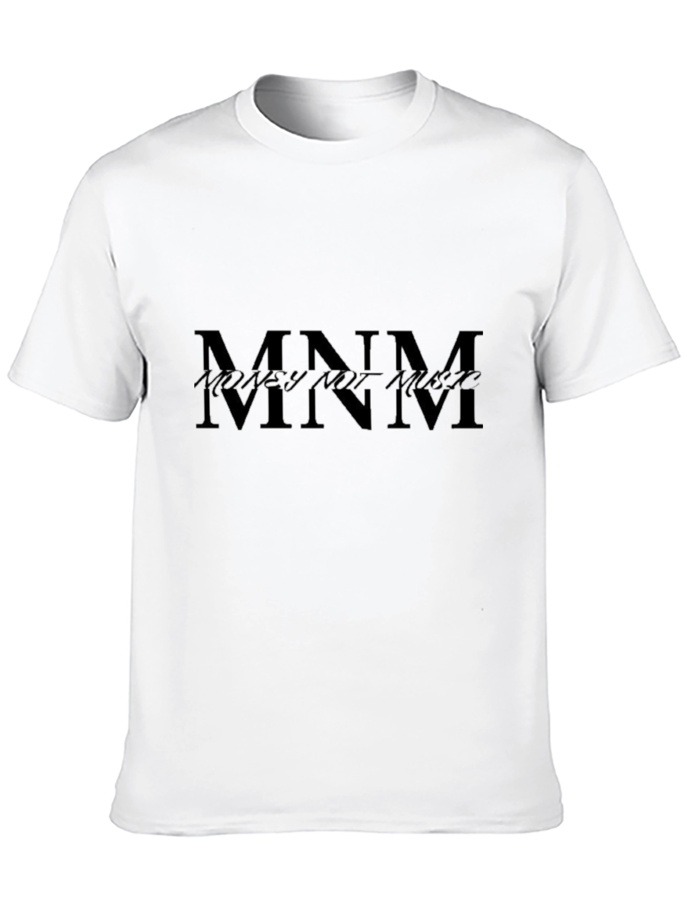 Black MNM Money Not Music Graphic T-Shirt