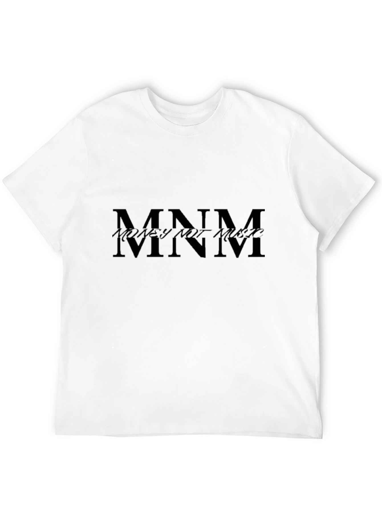 Black MNM Money Not Music Graphic T-Shirt