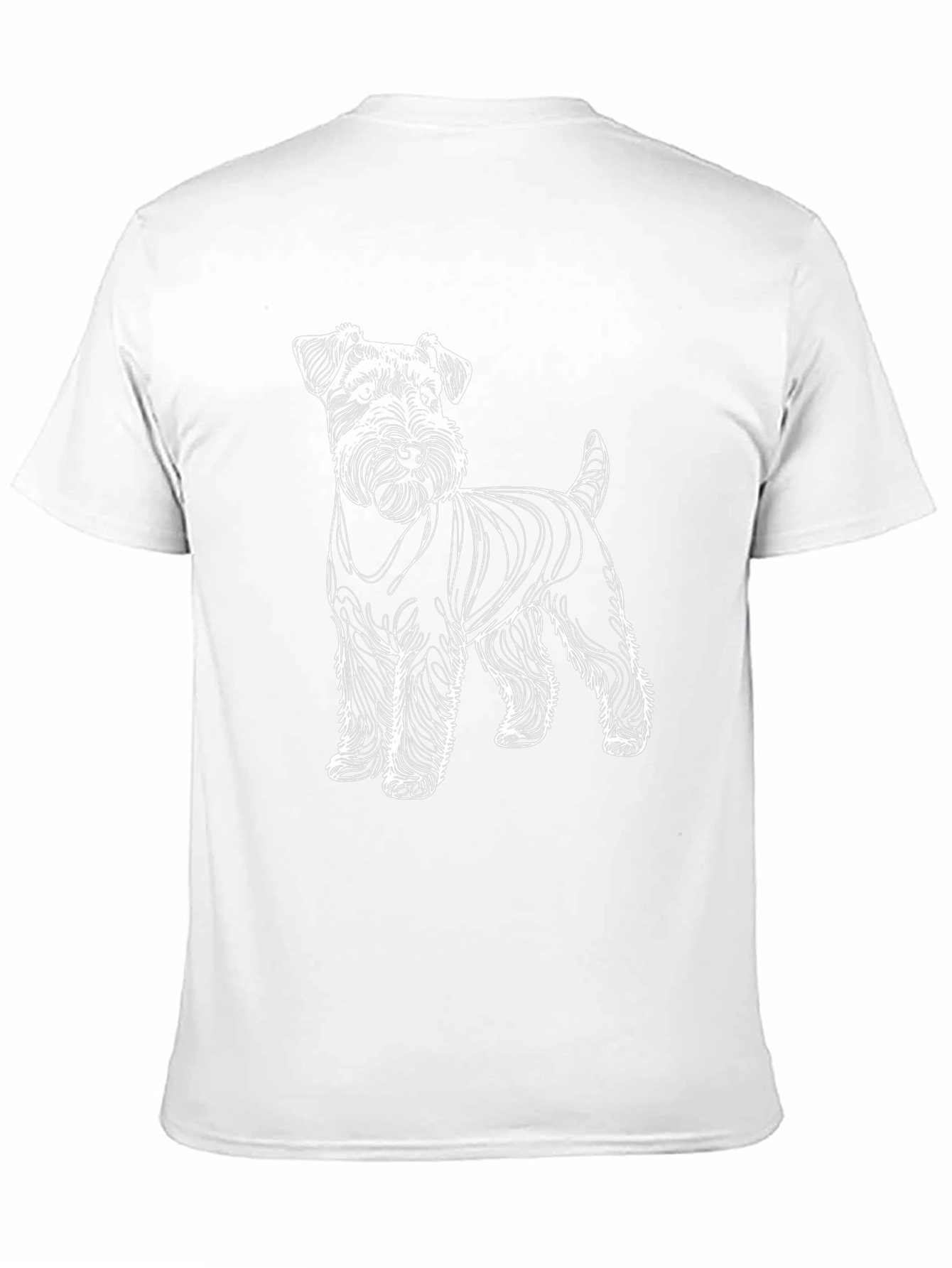 Dog Graphic T-Shirt | Schnauzer Line Art Tee