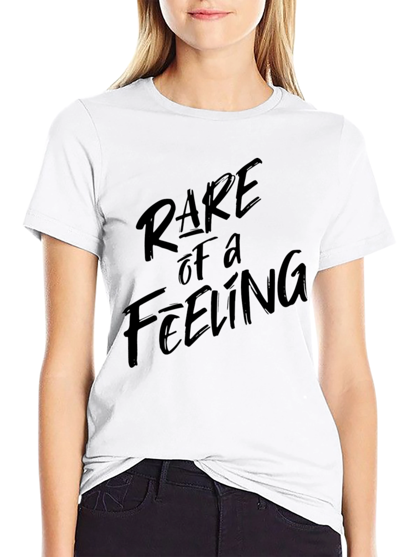 Rare Feeling Black Graphic Tee