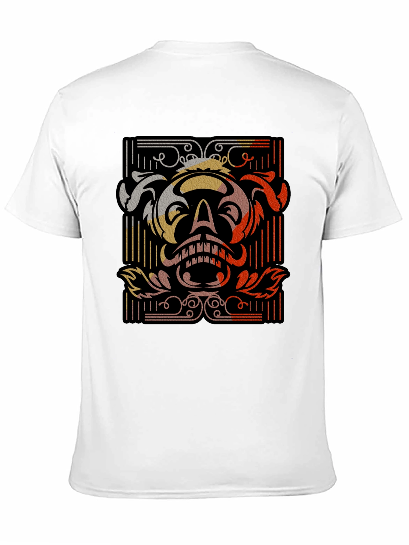 Skull Graphic Black T-Shirt - Unique Retro Design