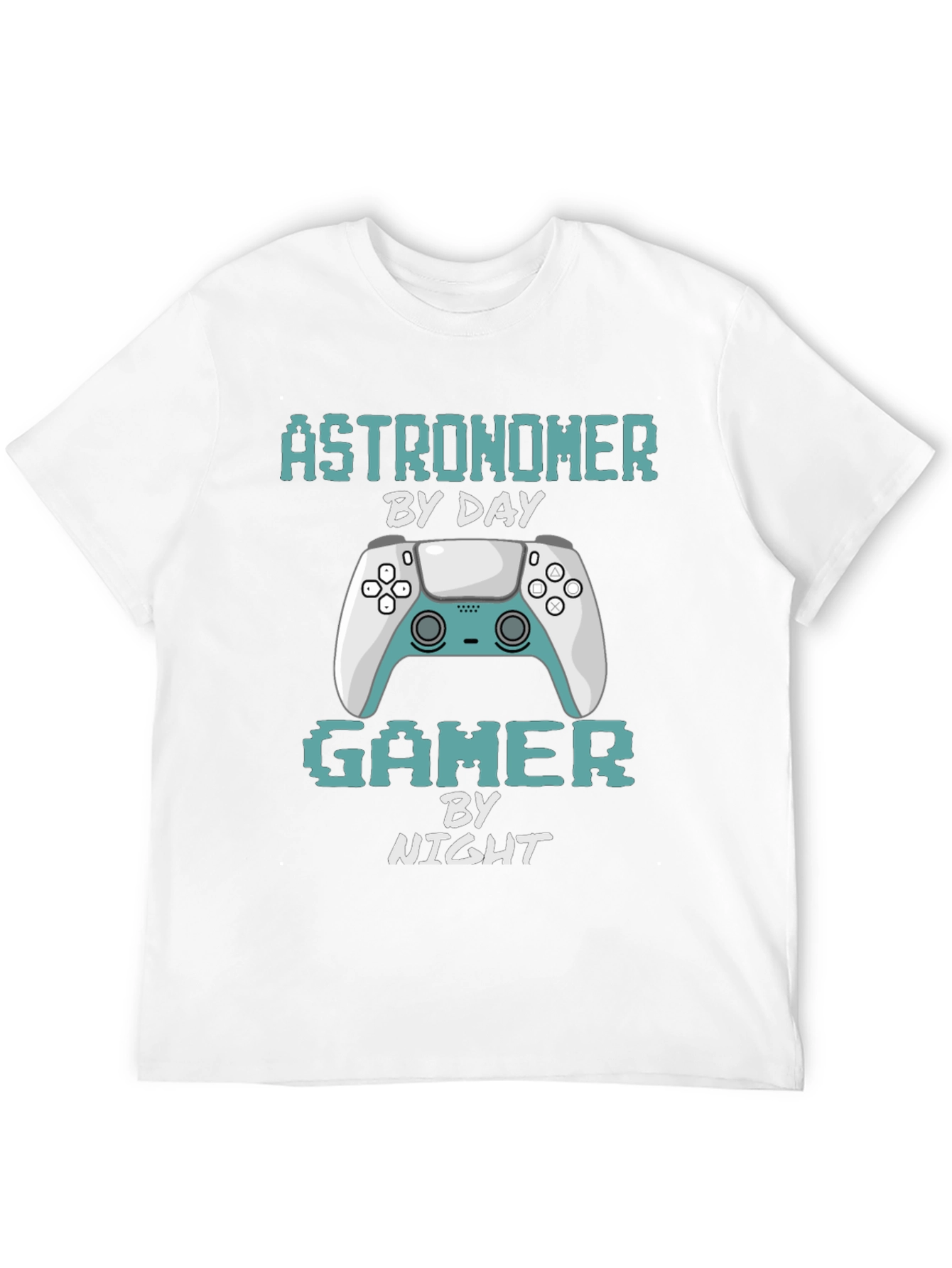Astronomer Gamer T-Shirt: By Day By Night