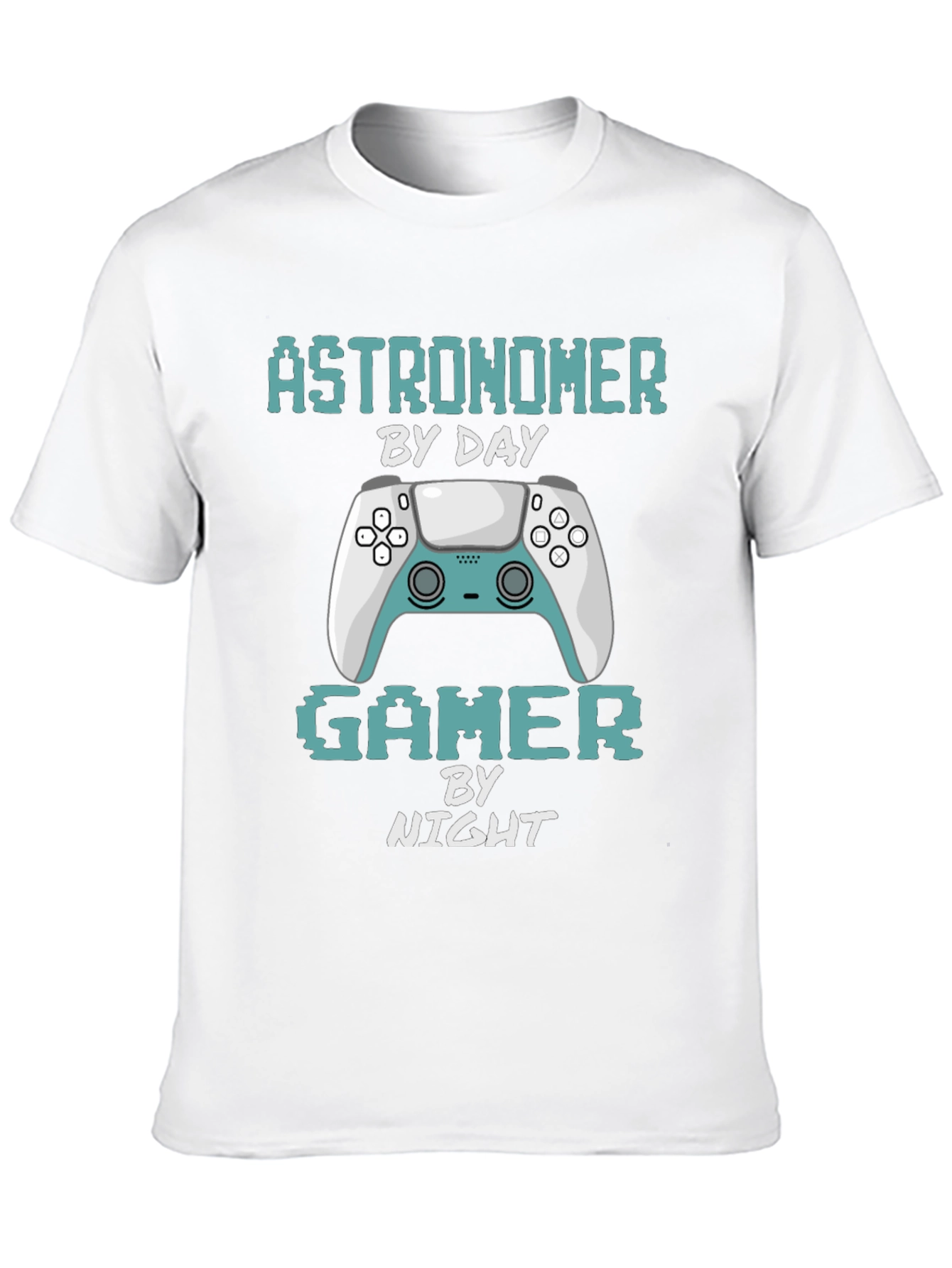 Astronomer Gamer T-Shirt: By Day By Night