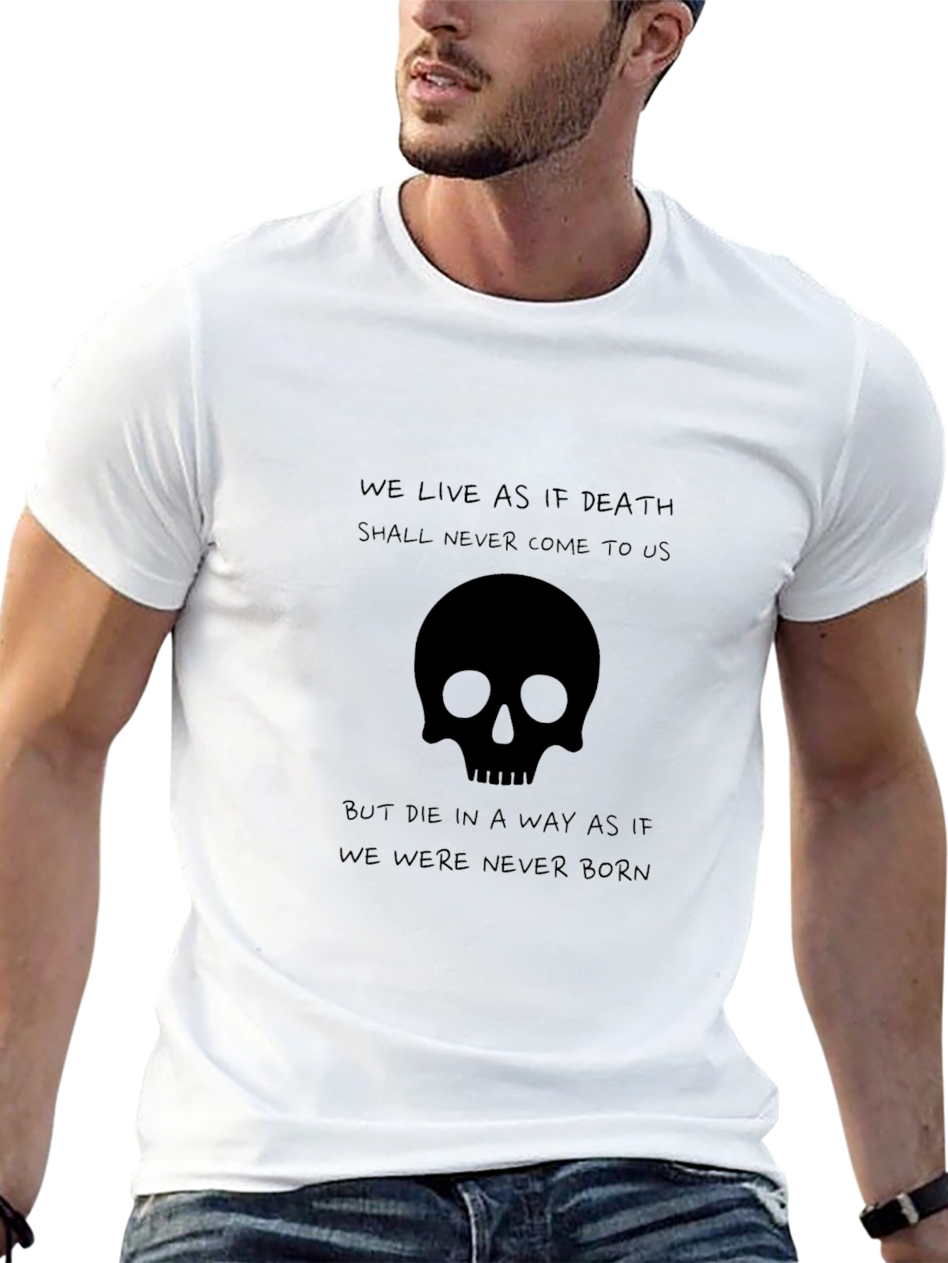 Skull Graphic Black T-Shirt - Live Like Death