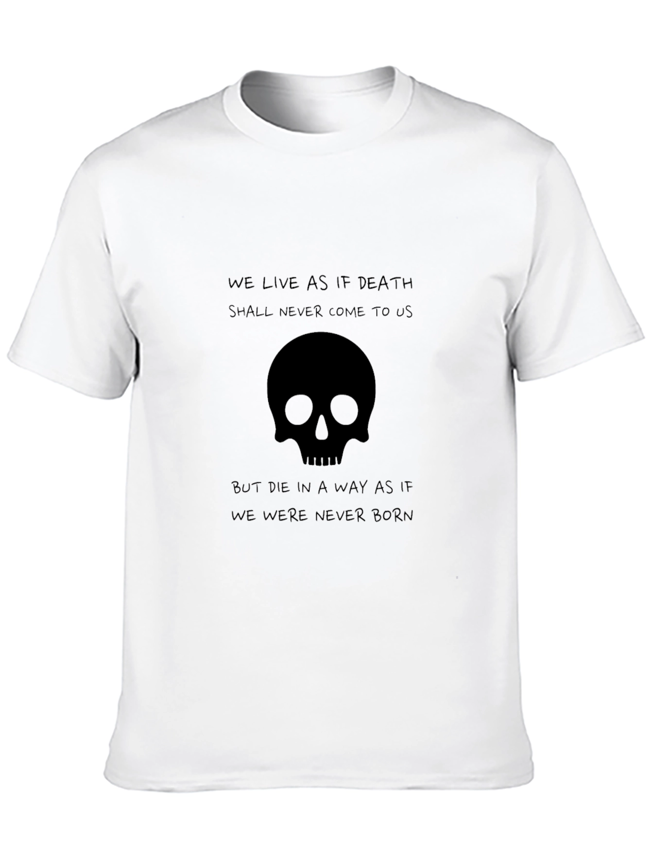 Skull Graphic Black T-Shirt - Live Like Death