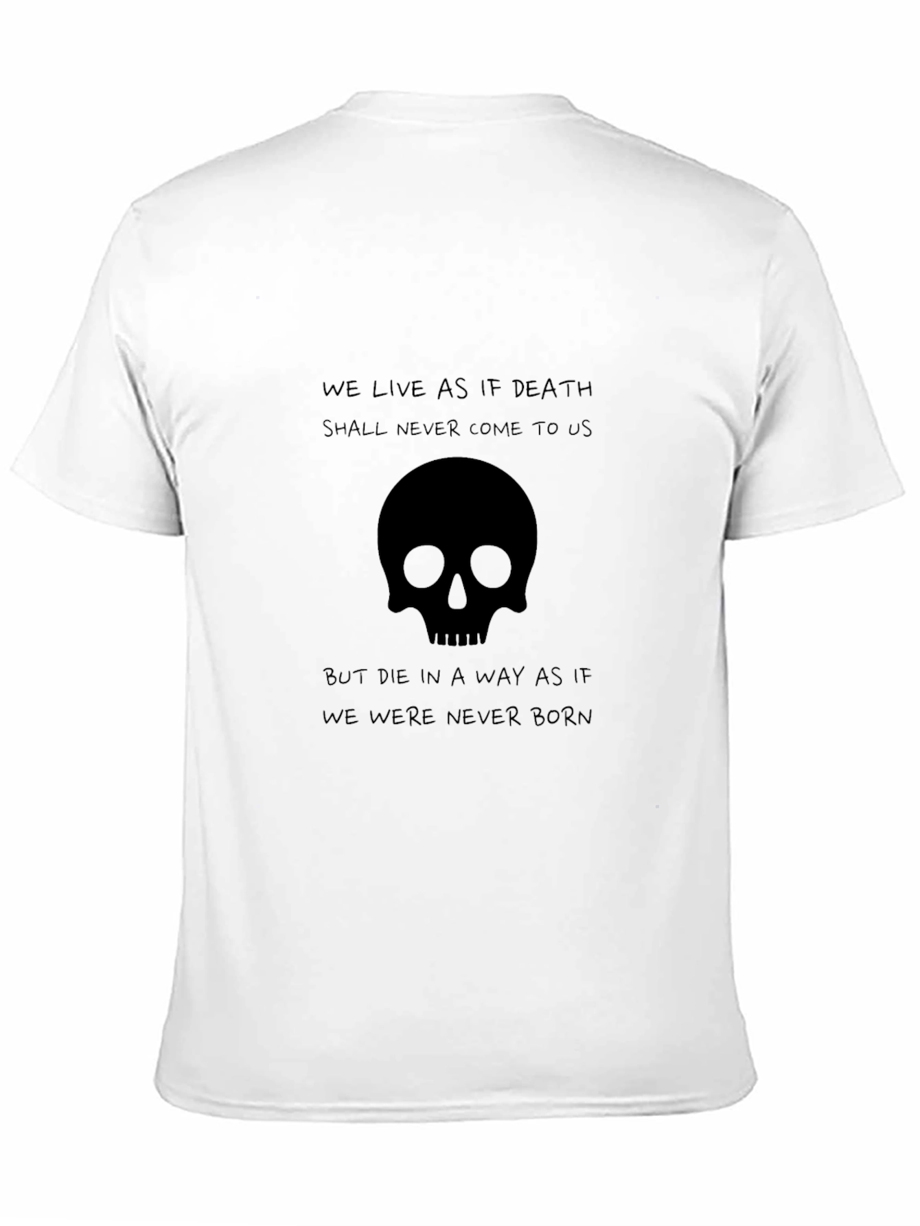 Skull Graphic Black T-Shirt - Live Like Death