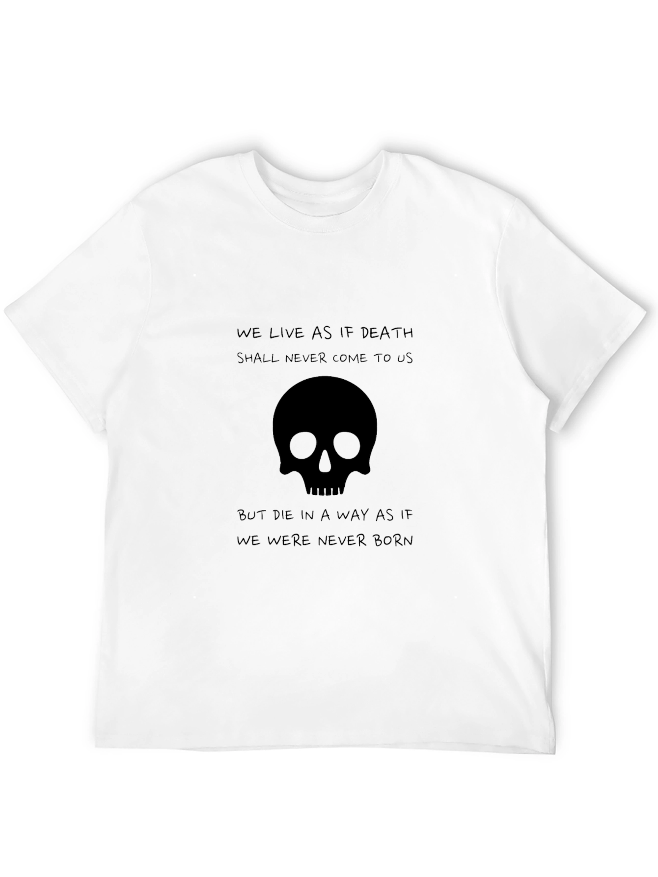Skull Graphic Black T-Shirt - Live Like Death