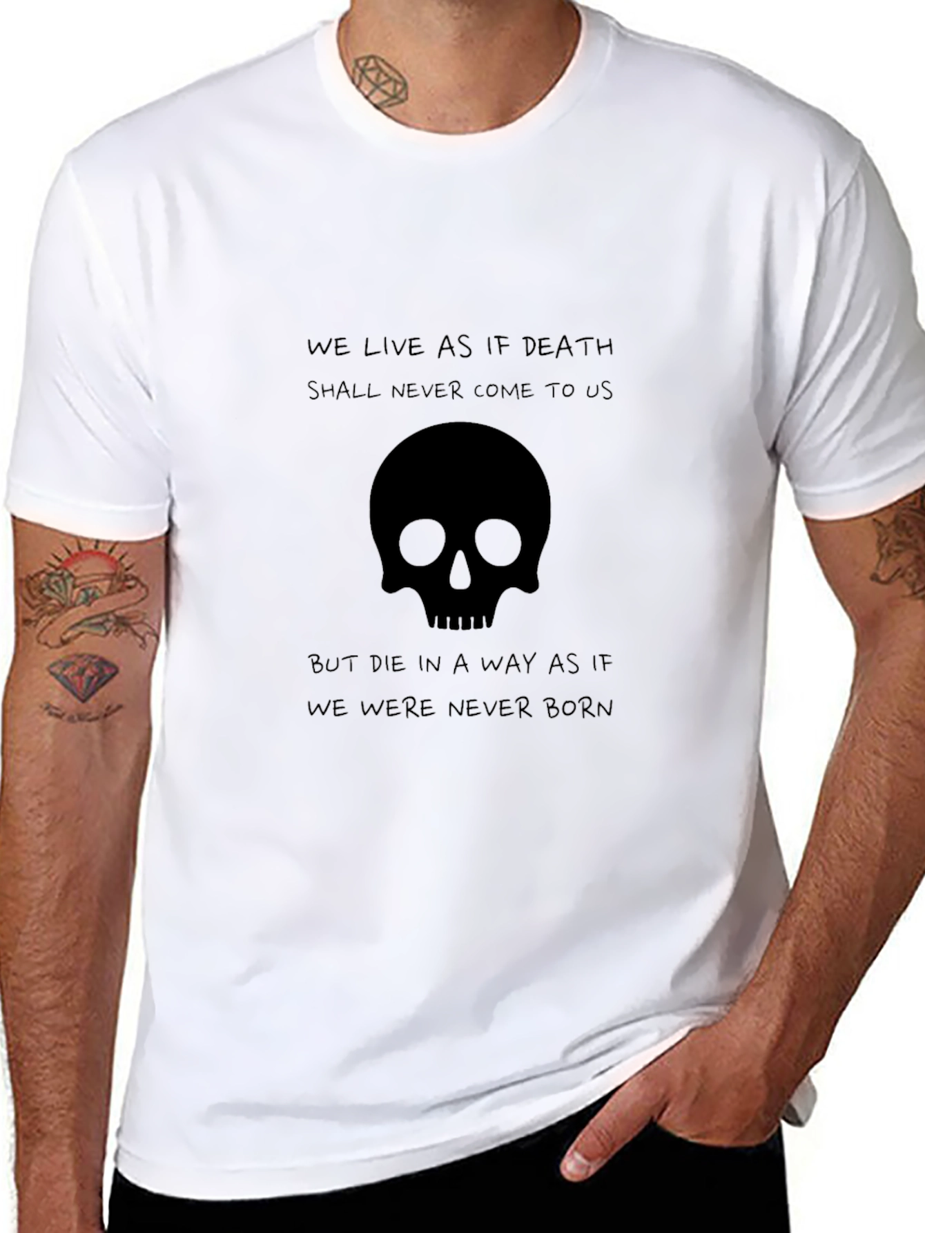 Skull Graphic Black T-Shirt - Live Like Death