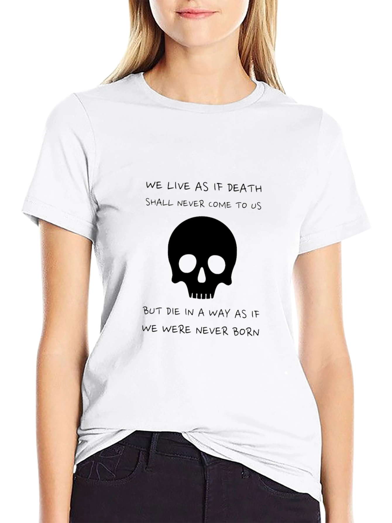 Skull Graphic Black T-Shirt - Live Like Death