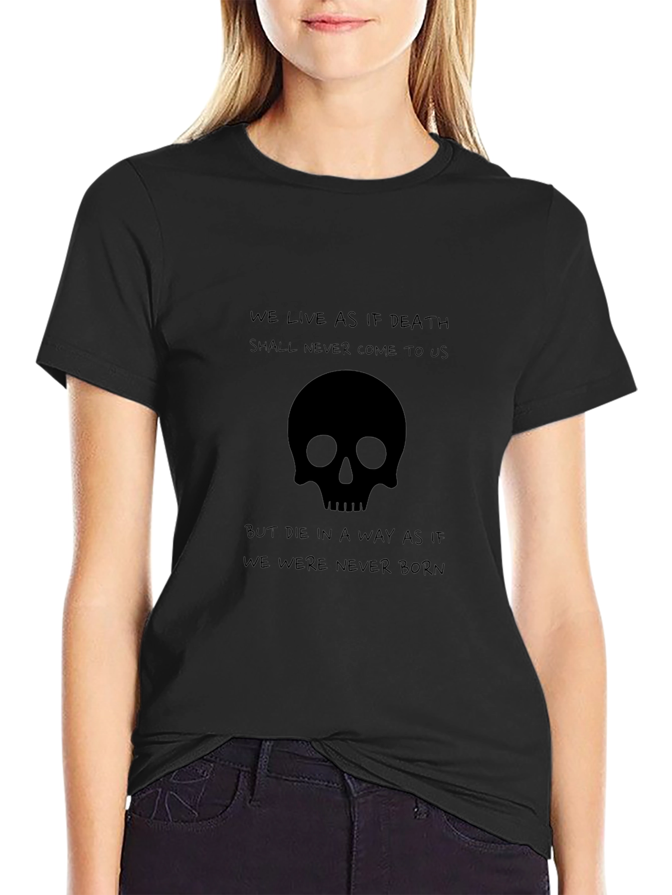 Skull Graphic Black T-Shirt - Live Like Death