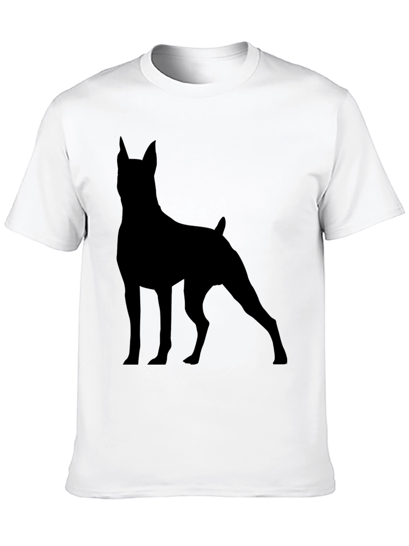 Dog Silhouette Graphic Tee - Modern Unisex T-Shirt