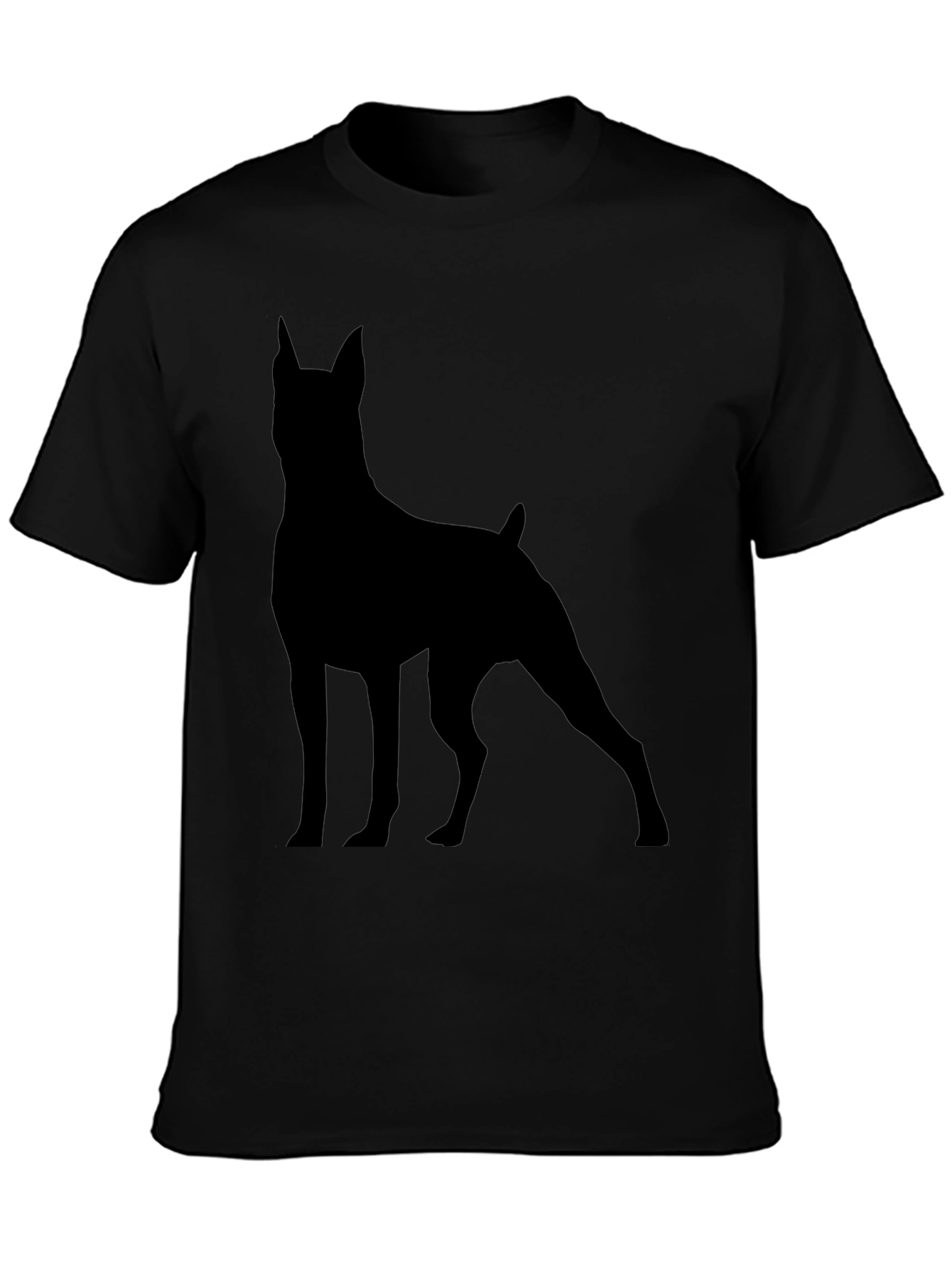 Dog Silhouette Graphic Tee - Modern Unisex T-Shirt