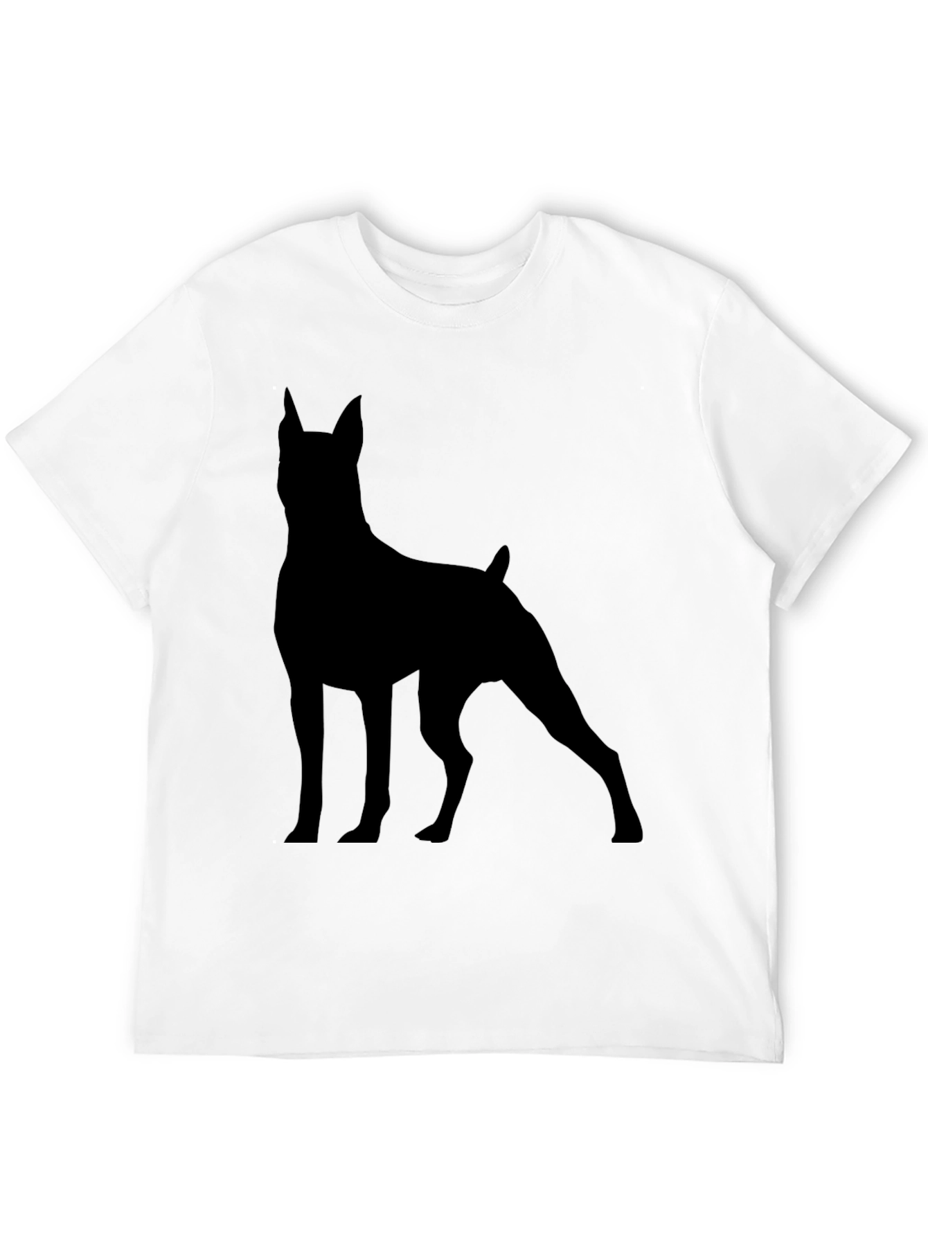 Dog Silhouette Graphic Tee - Modern Unisex T-Shirt