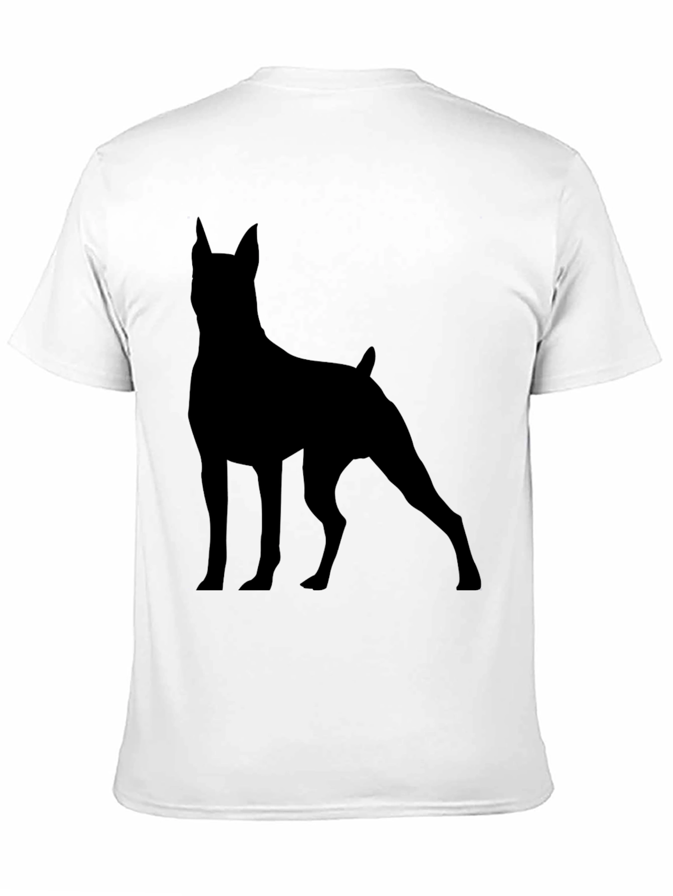 Dog Silhouette Graphic Tee - Modern Unisex T-Shirt