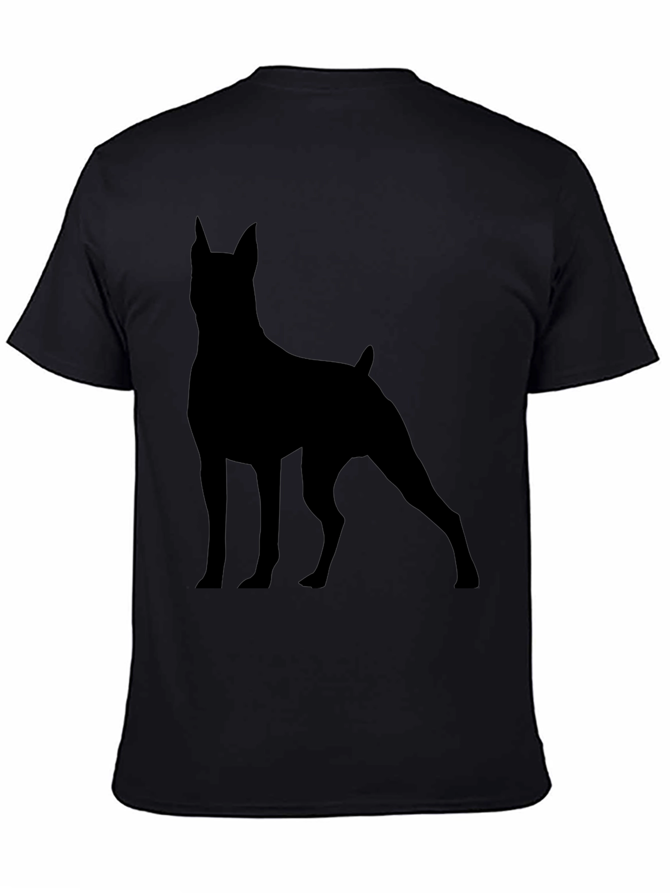 Dog Silhouette Graphic Tee - Modern Unisex T-Shirt