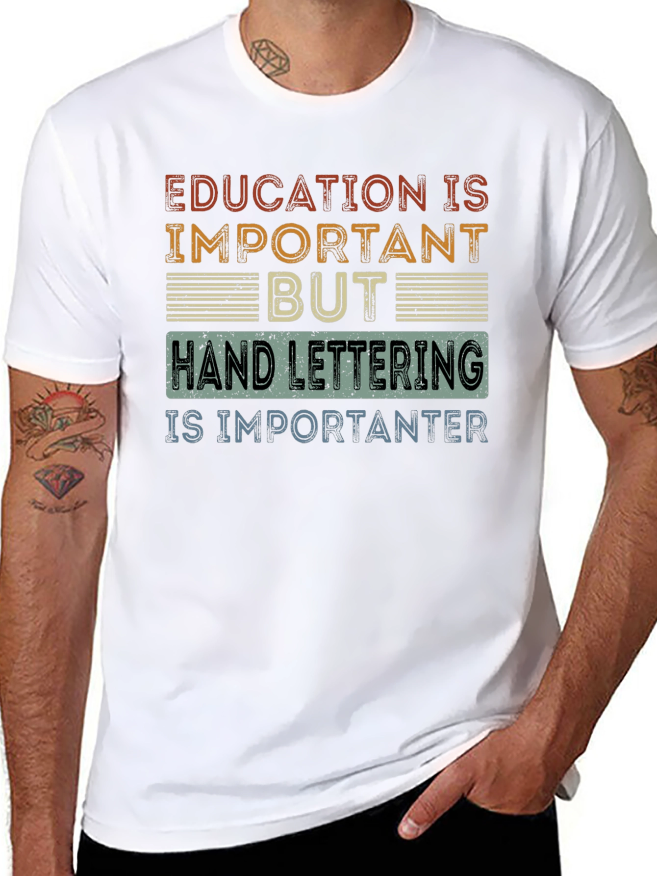Hand Lettering is Importanter T-Shirt