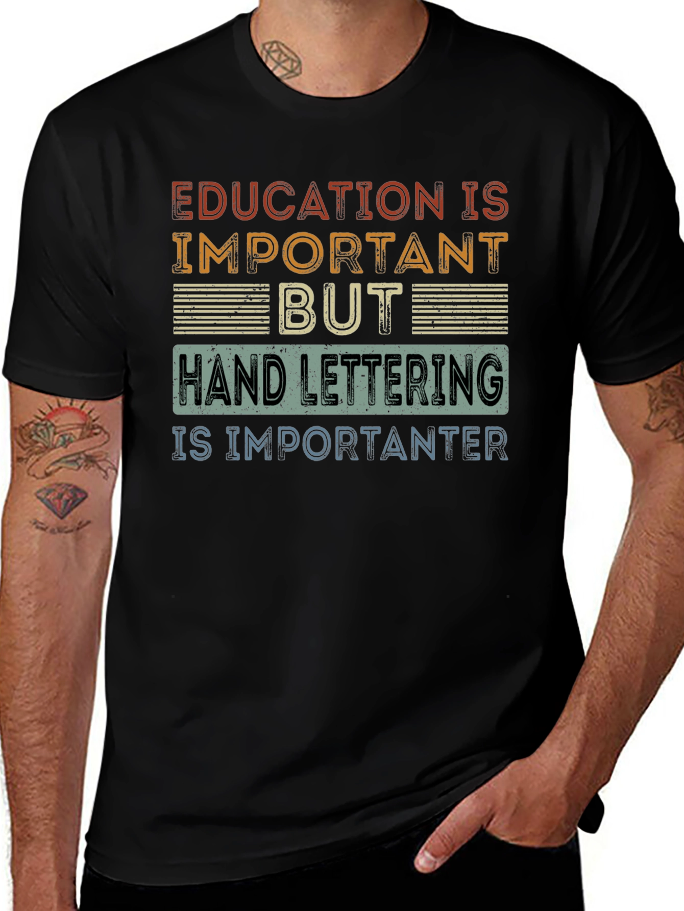 Hand Lettering is Importanter T-Shirt