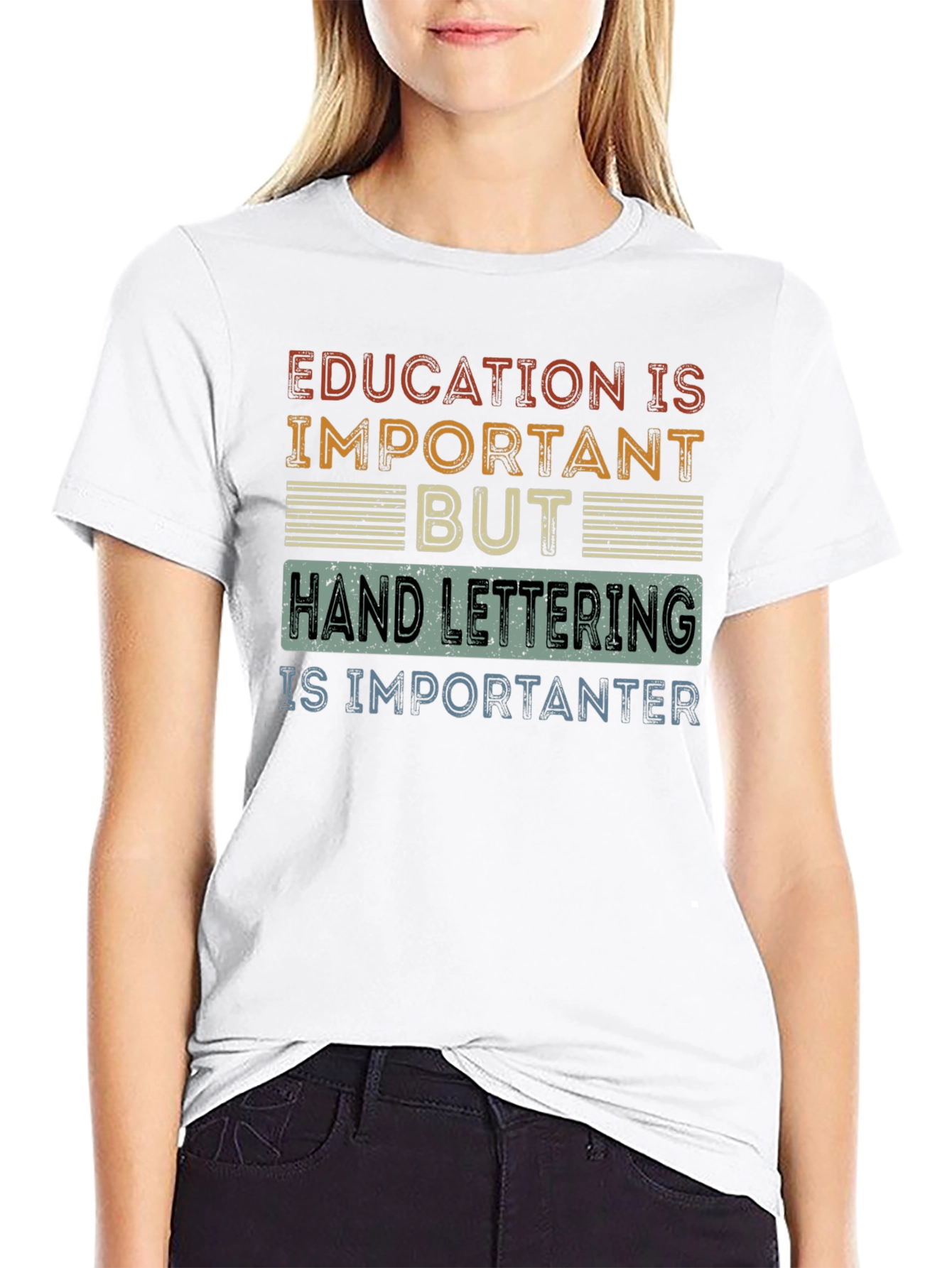 Hand Lettering is Importanter T-Shirt