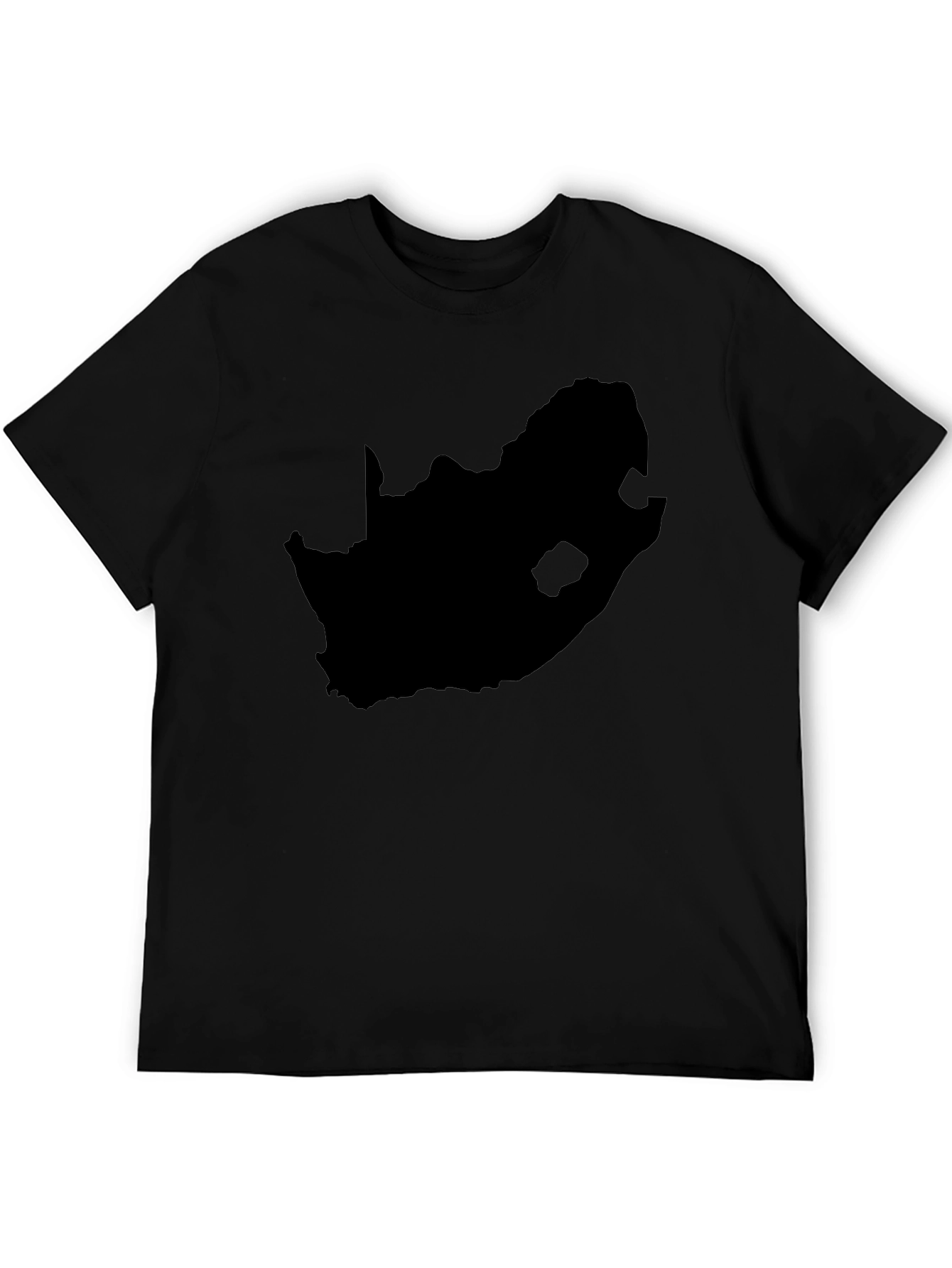 South Africa Map T-Shirt - Black