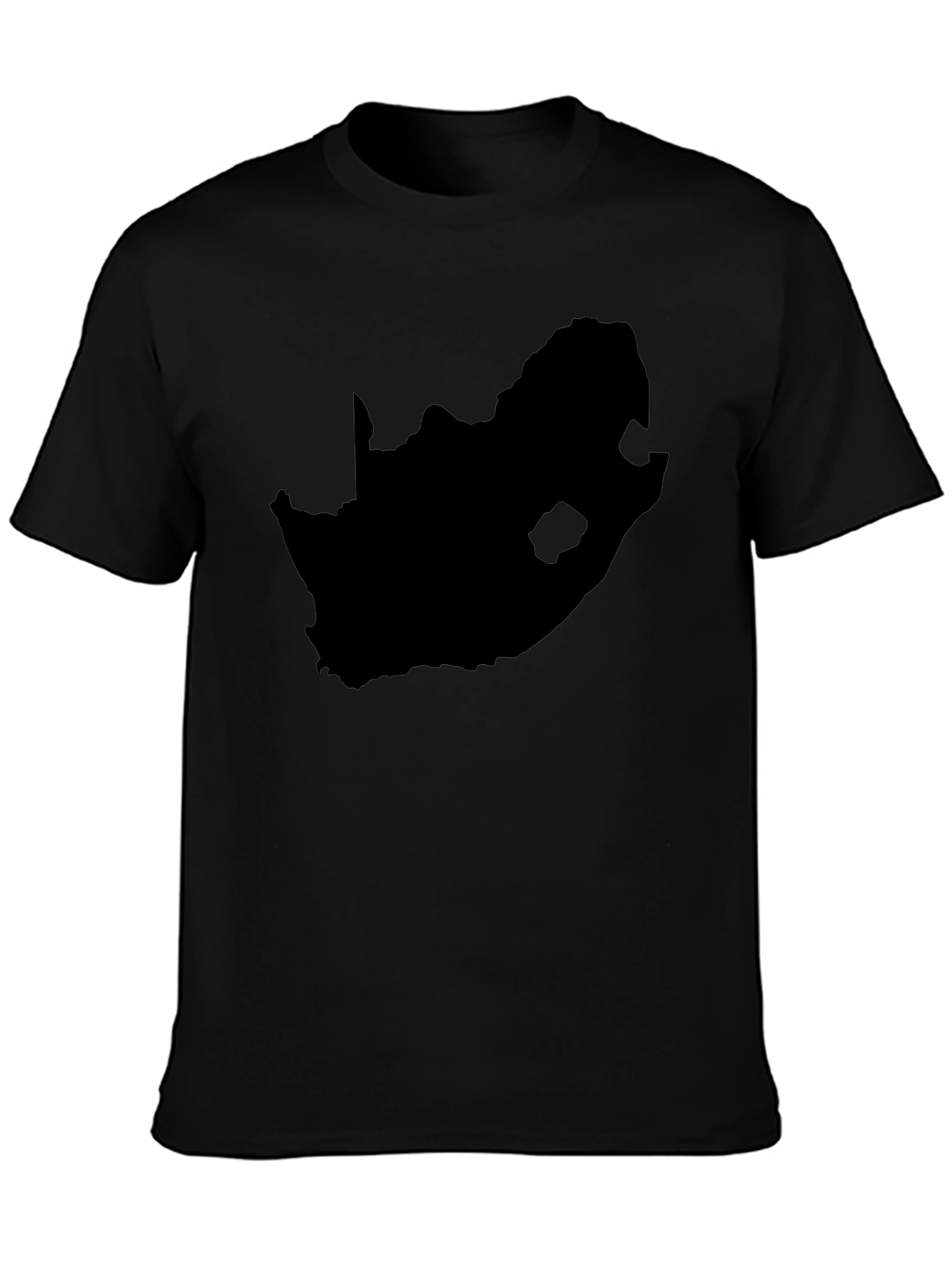 South Africa Map T-Shirt - Black