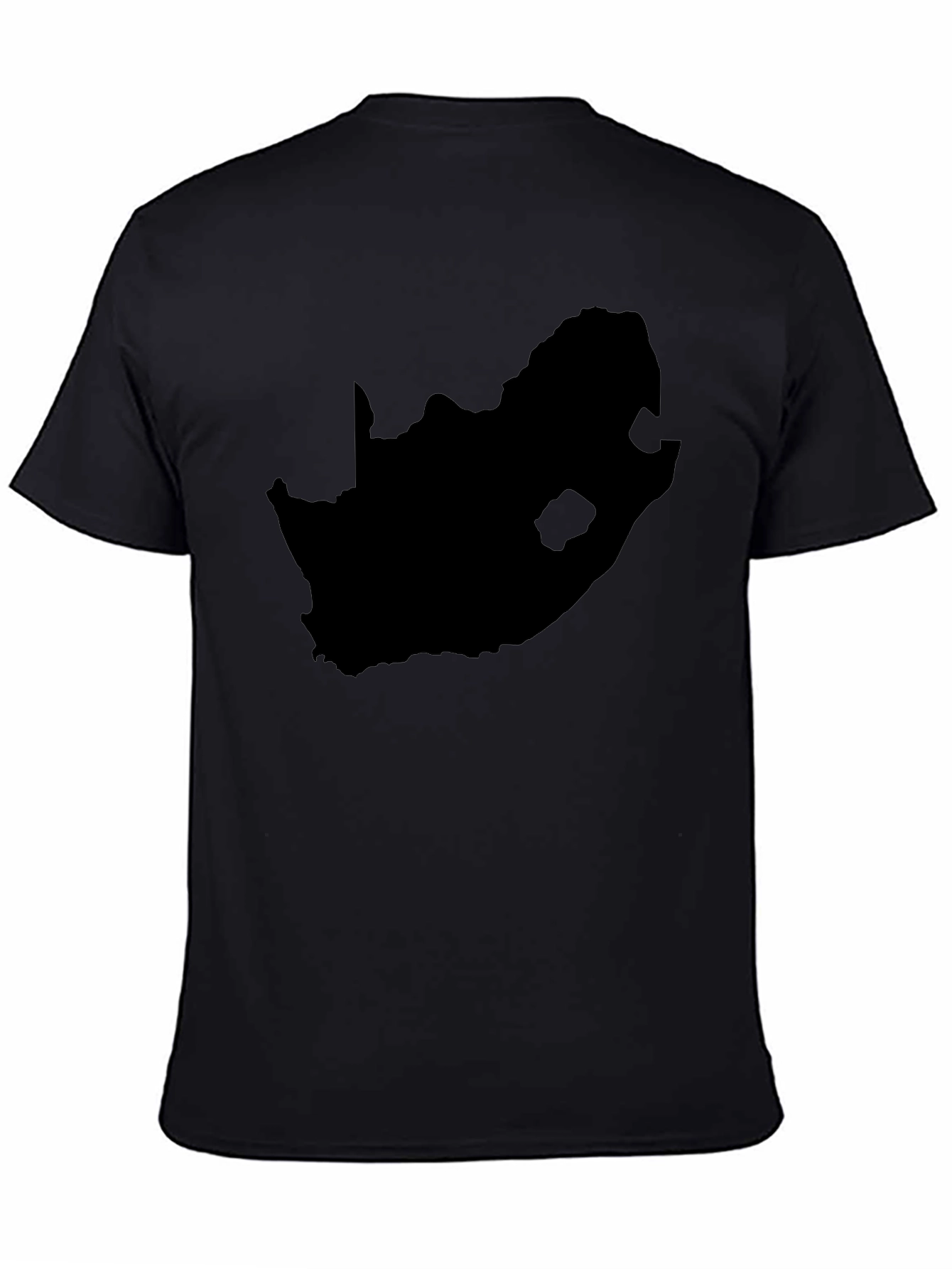 South Africa Map T-Shirt - Black