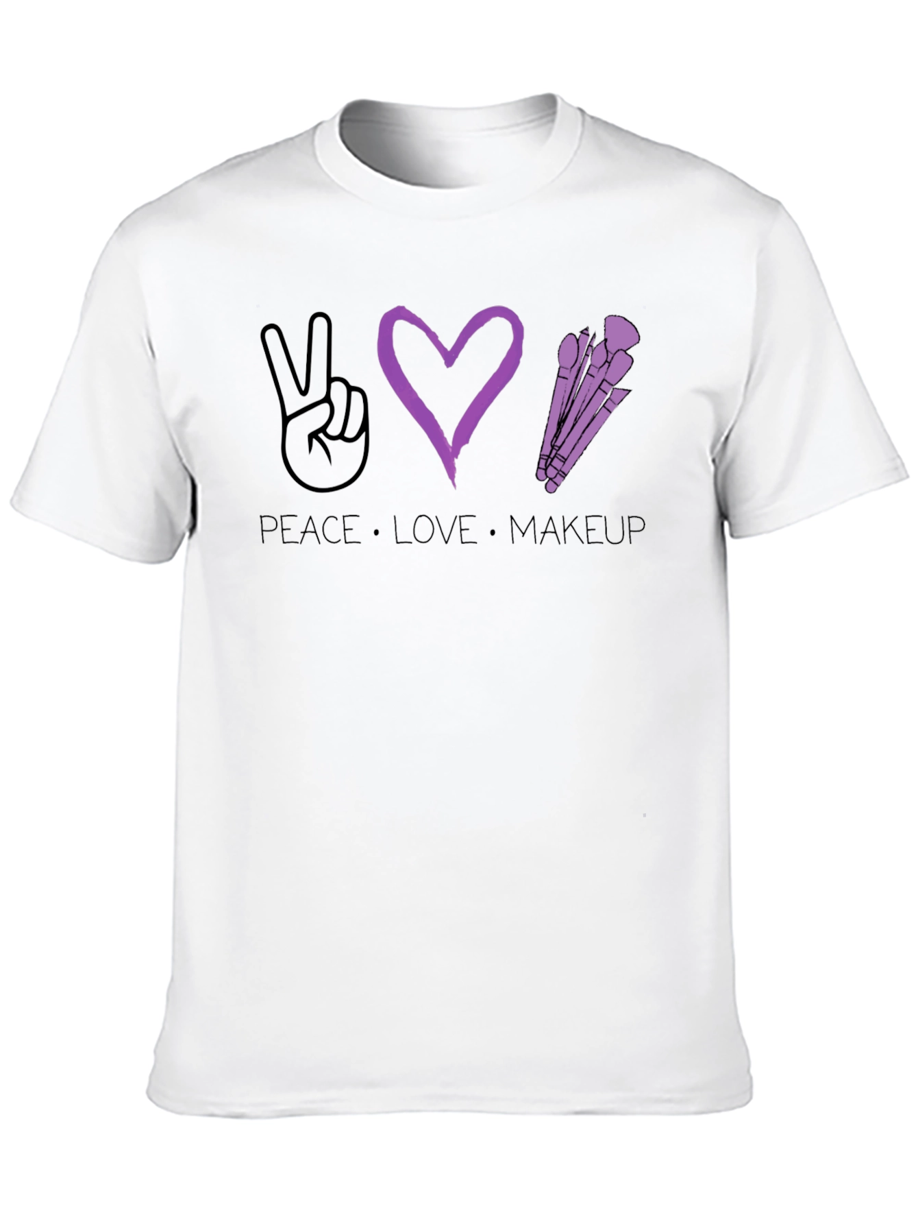 Peace Love Makeup T-Shirt - Stylish Graphic Tee