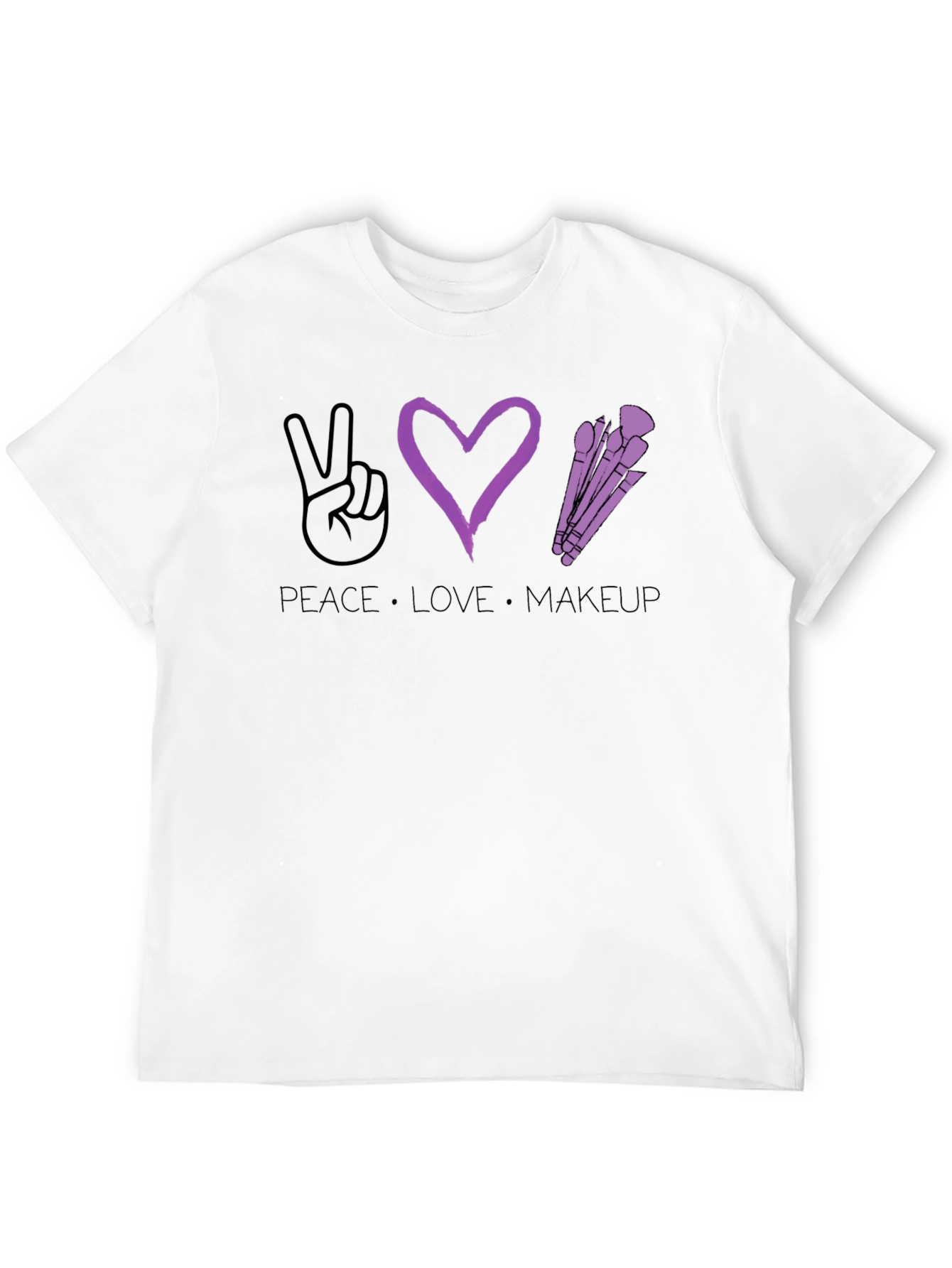 Peace Love Makeup T-Shirt - Stylish Graphic Tee